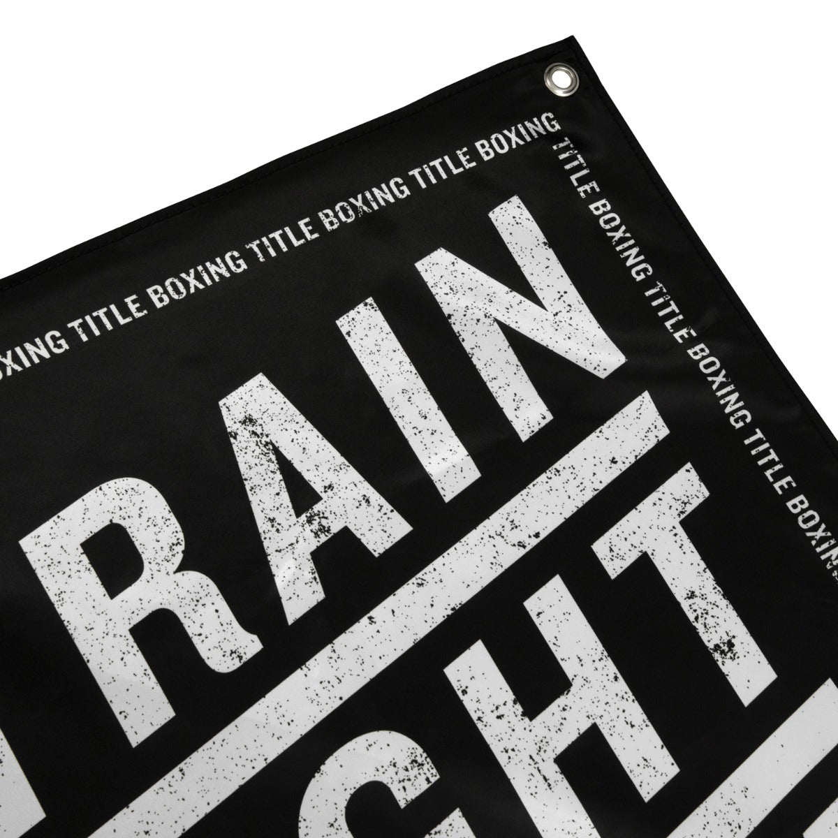 TITLE Boxing Gym Banner - Motivational Fight, Train, Win, Repeat Wall Art for Boxing Gyms & Home Workout Spaces