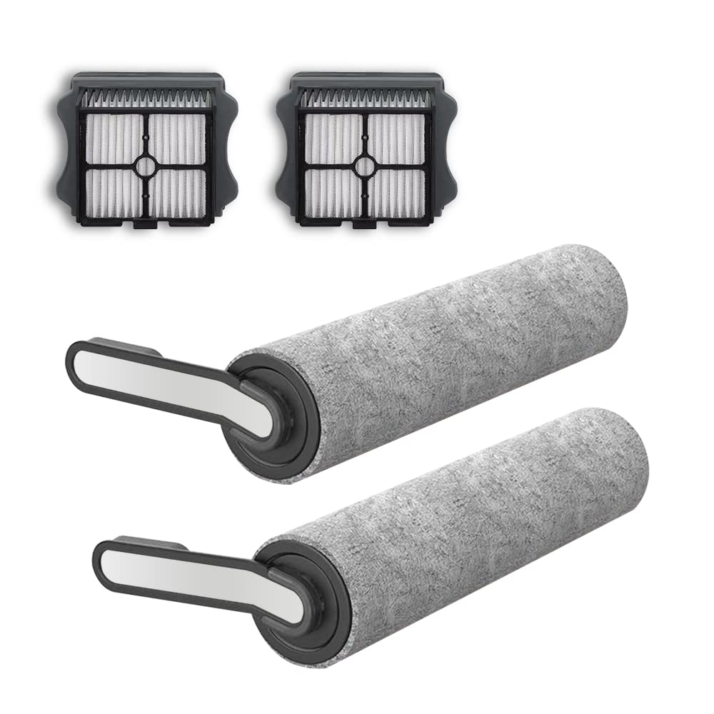 Tineco Floor ONE S5 & S5 Pro Replacement Brush Roller & Vacuum Filter Kit - Compatible with Cordless Wet/Dry Vacuum Cleaner - Perfect for Hardwood Floors, Carpets & Pet Hair Cleaning