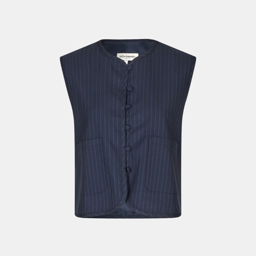 AbbeyLL Vest SL for Men - Dark Navy Blue Slim Fit Casual Vest - Perfect for Outdoor Activities, Work & Travel