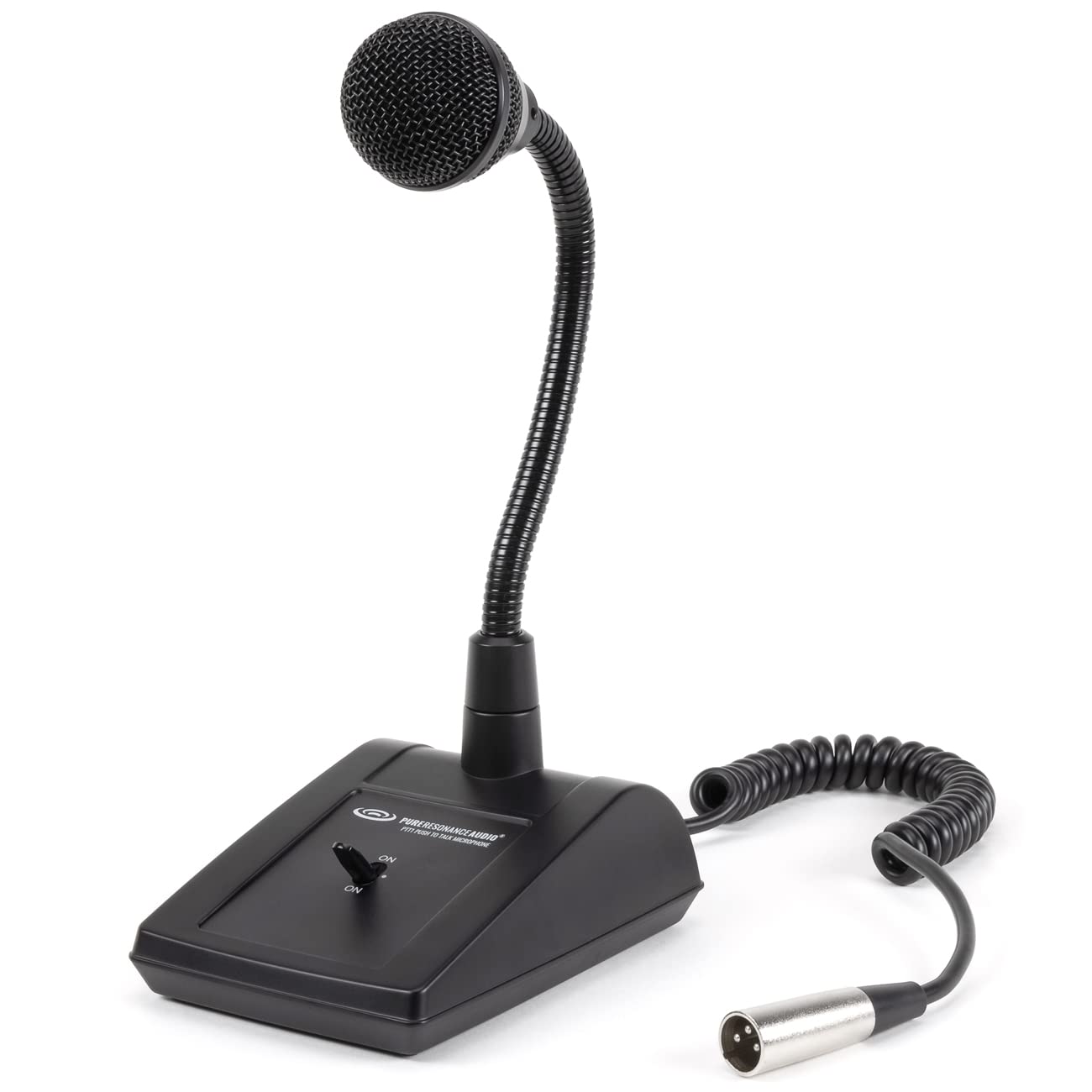 Pure Resonance Audio PTT1 Desktop Push to Talk Microphone - Professional USB Microphone for PC, Gaming, Streaming & Conference Calls - Perfect for Discord, Zoom & Online Meetings