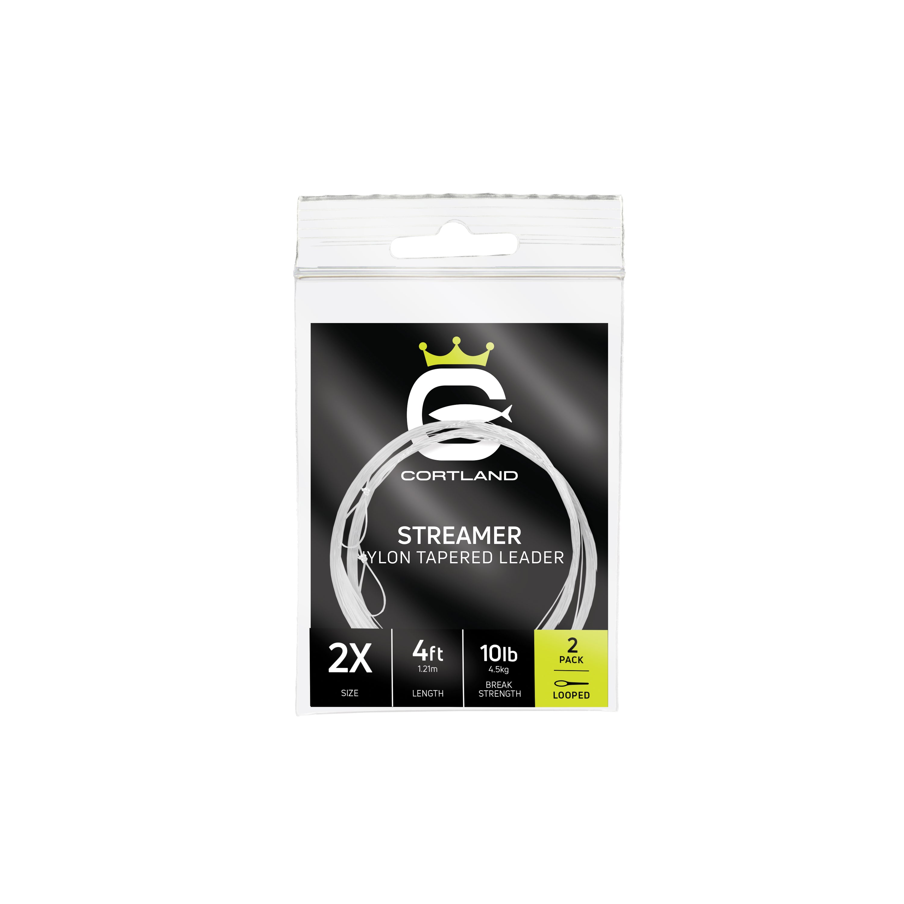 Premium Streamer Nylon Tapered Leaders for Fly Fishing - Strong & Durable Leaders for Trout, Bass & Salmon - Perfect for Freshwater & Saltwater Fly Fishing Adventures