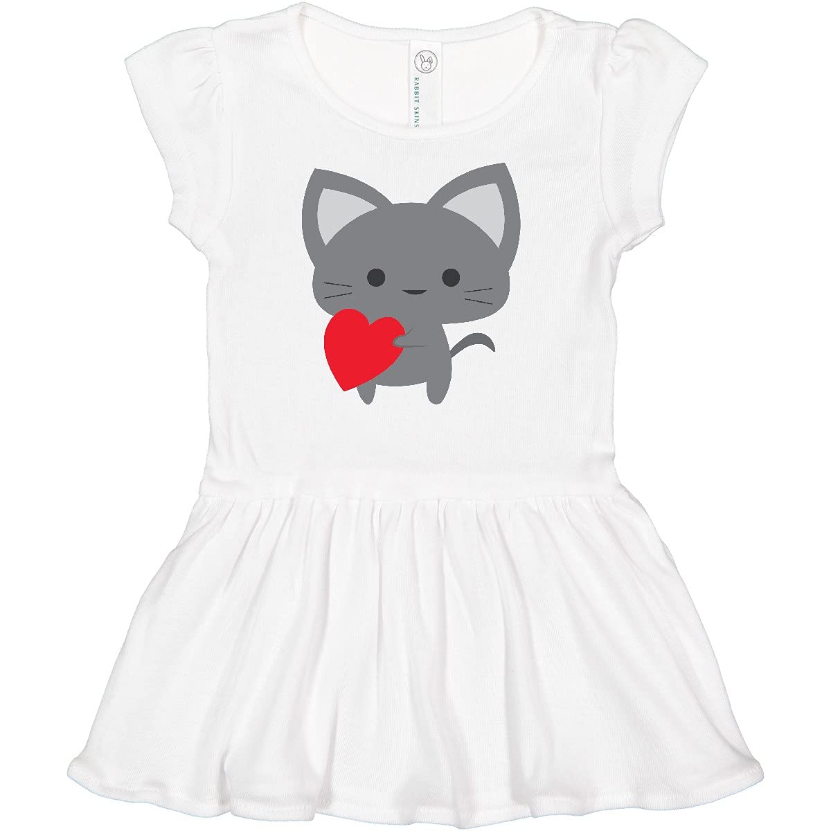 Inktastic Heart Cat Infant Dress - Adorable Baby Girl Outfit for Special Occasions, Photos & Everyday Wear