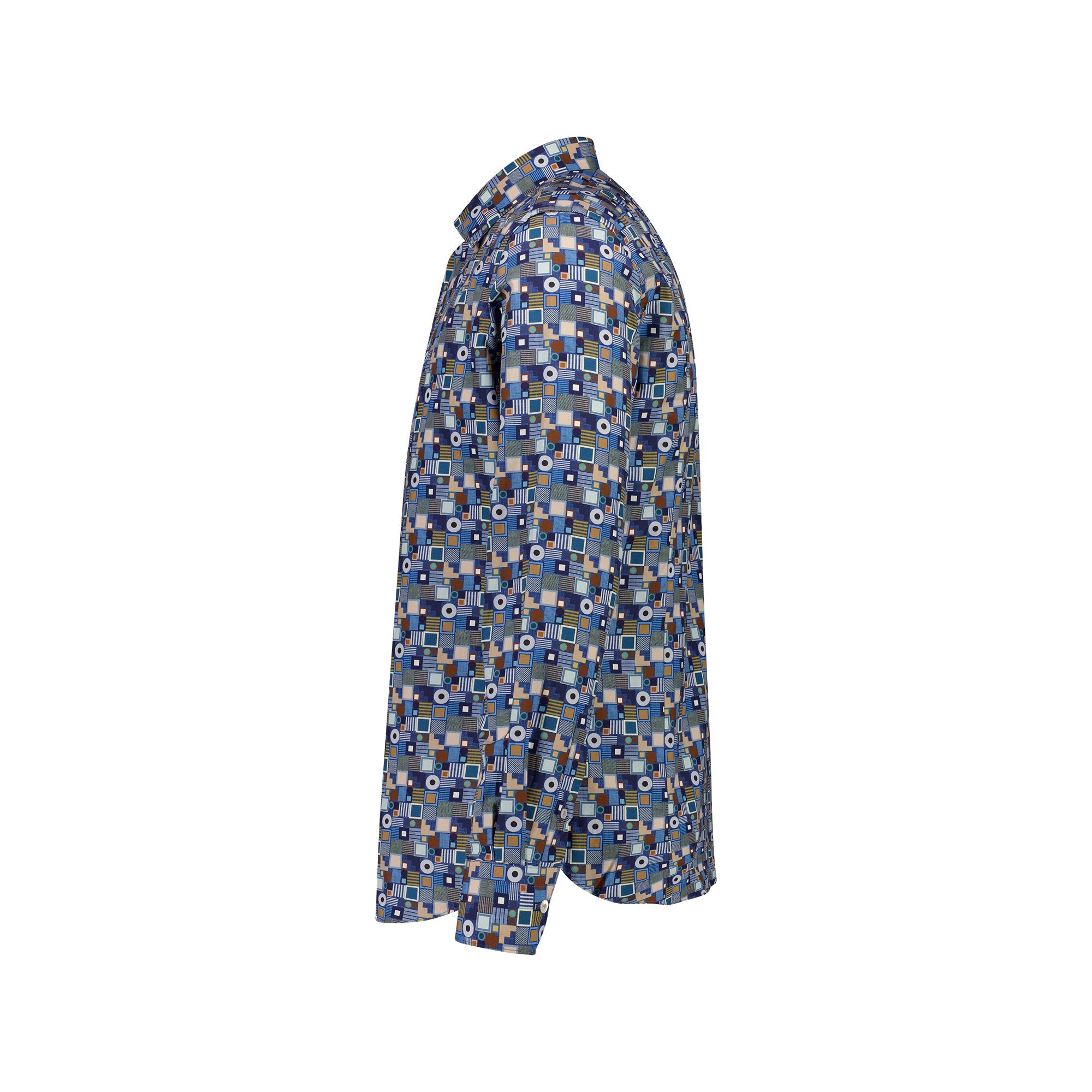 Blue Print Floral Shirt for Women - Stylish Cordone Flowerwear Top - Perfect for Spring Outfits, Date Nights & Office Wear