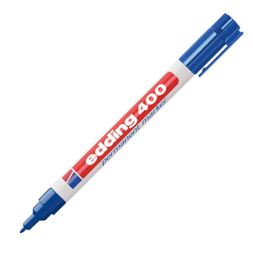 edding 400 Permanent Marker Pen Bullet Tip - Black Ink, Waterproof & Fade-Proof - Ideal for Labeling, Crafts, and Office Use