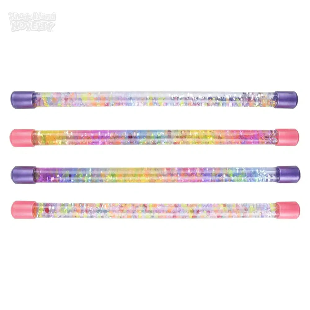 12 Pack Glitter Water Baton Toys for Kids - Fun Light Up Party Favors, Pool & Outdoor Play, Birthday Gifts, Summer Activities