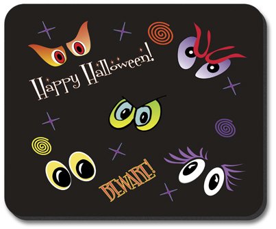 Happy Halloween Mouse Pad with Artistic Design - Non-Slip Gaming Mouse Mat for Computer & Office Use - Perfect Gift for Halloween Decorations & Cosplay Events