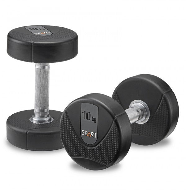 Premium Urethane Dumbbells - 5-50lbs Set for Home Gym, Weight Training & CrossFit - Durable Rubber Coated Free Weights for Strength Training & Fitness Workouts