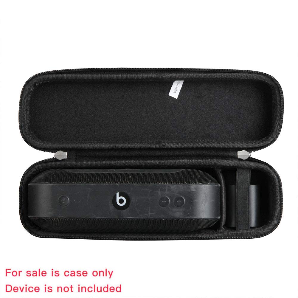Hermitshell Protective Travel Case for Beats Pill+ Portable Wireless Speaker - Shockproof Cover with Charger Storage - Black - Perfect for Travel, Outdoor Adventures & Daily Commute