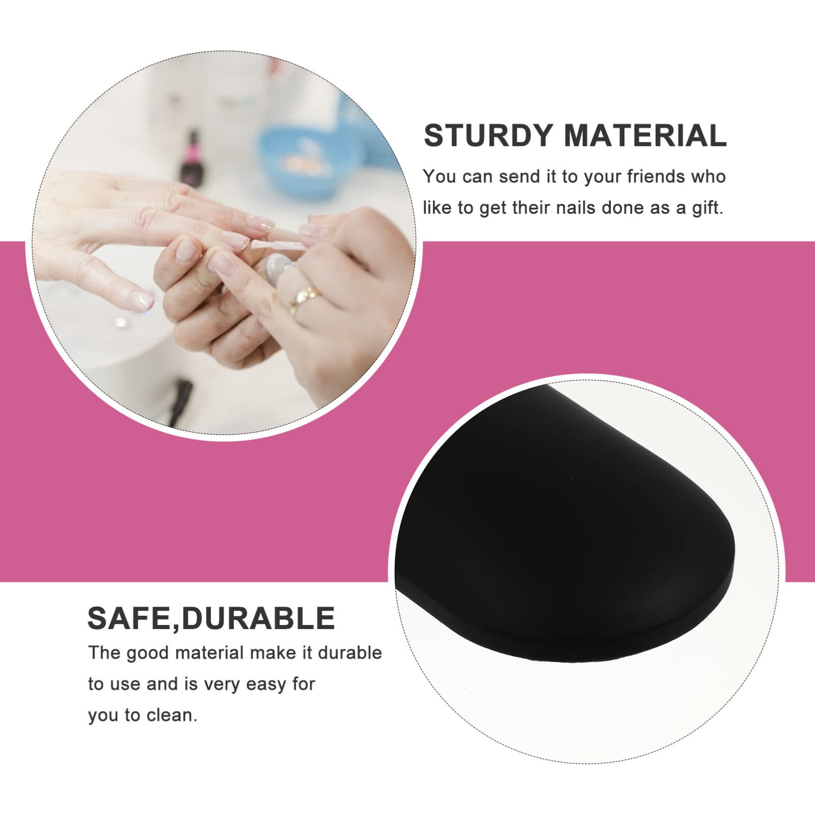 Professional Nail Art Hand Pillow & Manicure Cushion - PU Leather Salon Hand Rest for Gel Polish, Acrylic Nails & Pedicures - Perfect for Nail Technicians & Home Manicures (Beauty Salon, Spa & DIY Nail Care)