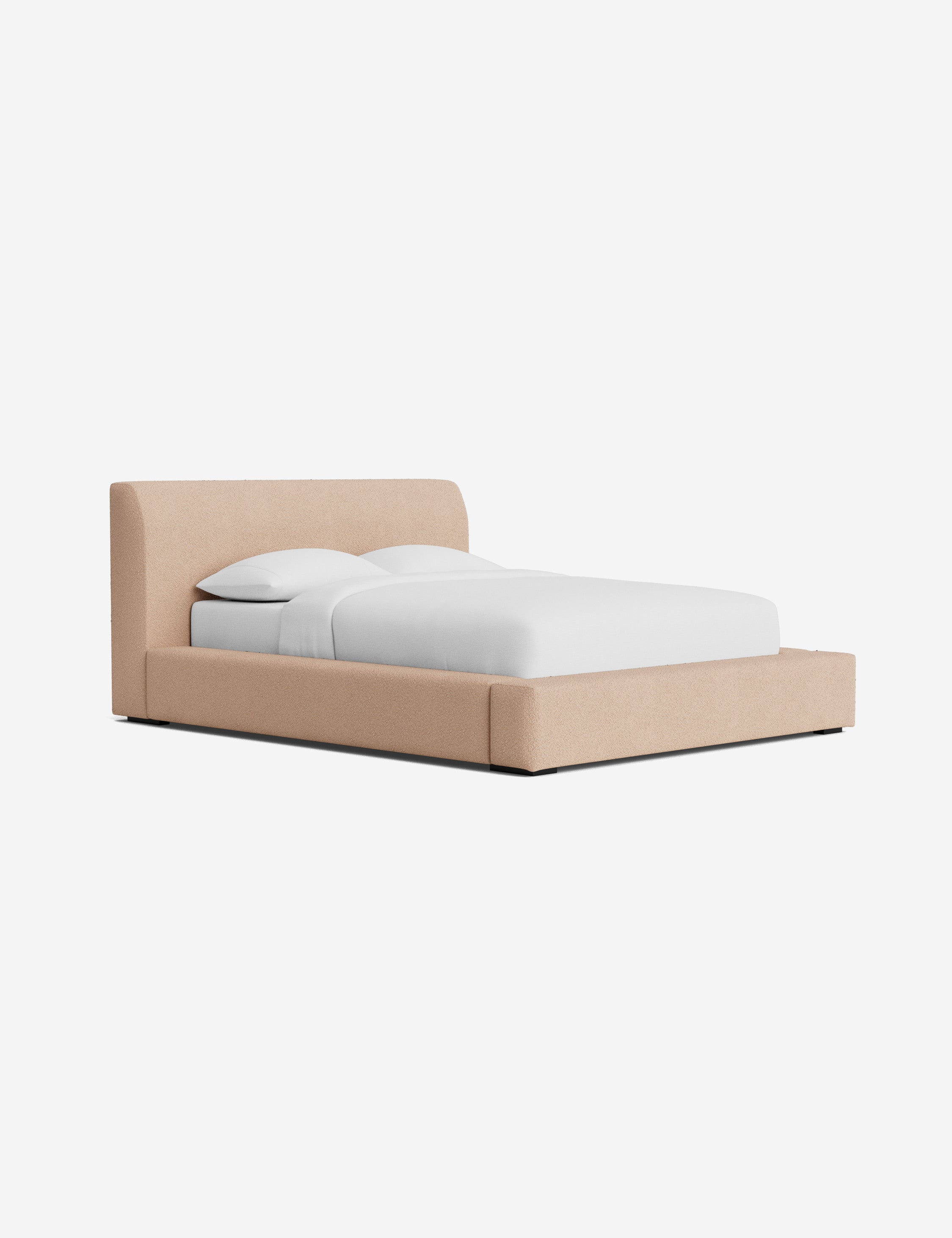 Clayton Platform Bed Frame - Queen Size, Modern Minimalist Wooden Bed with Sturdy Slat Support - Perfect for Bedroom, Guest Room, or Studio Apartment