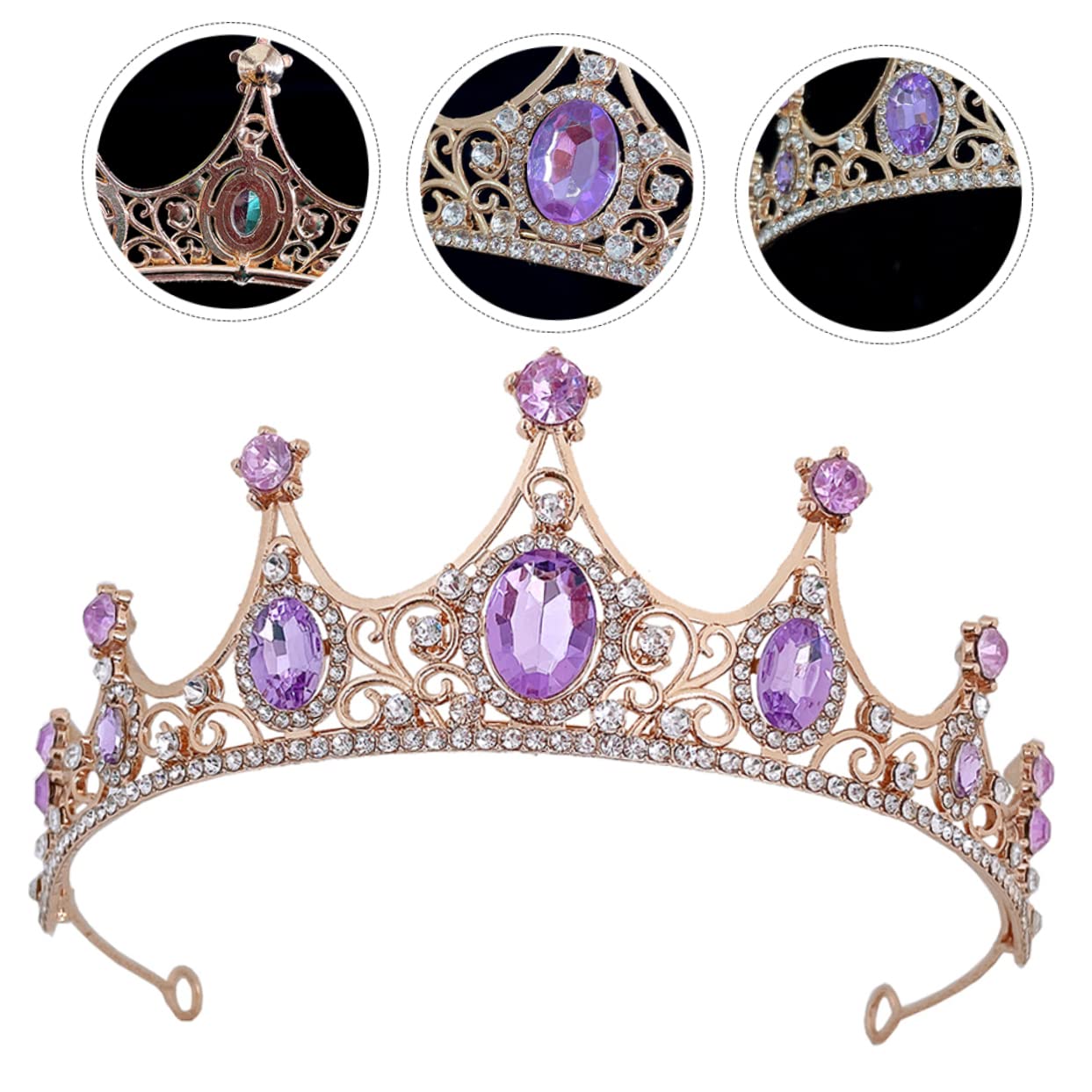 WOONEKY Bridal Tiara Crown - Elegant Wedding Headpiece for Brides & Girls, Kids Hair Accessories for Bridal Party, Flower Girl & Special Occasions | Perfect for Weddings, Prom, Pageants & Formal Events