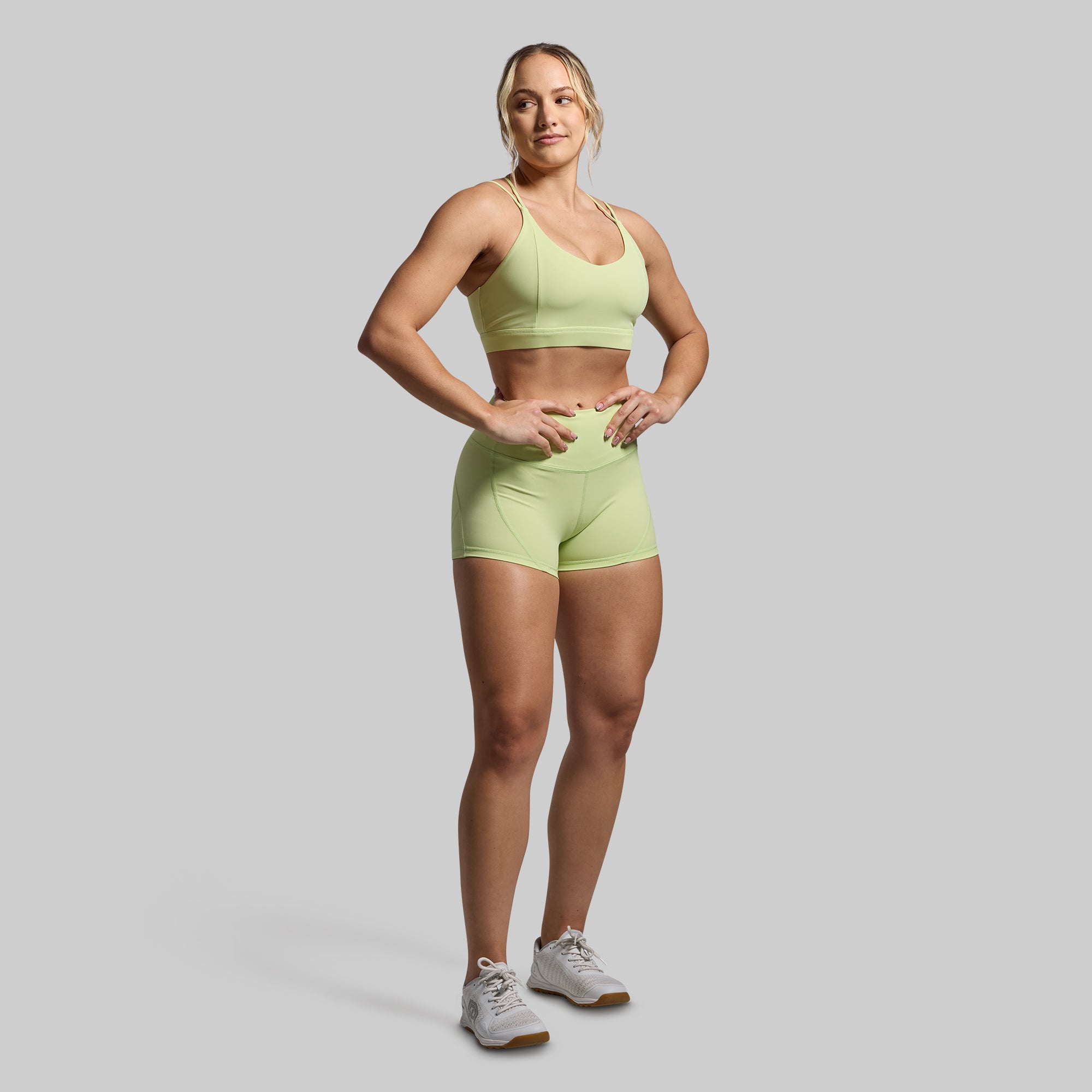 High Waisted Booty Shorts for Women - Glow in The Dark Workout & Party Shorts - Sexy Gym, Yoga, and Night Out Outfit