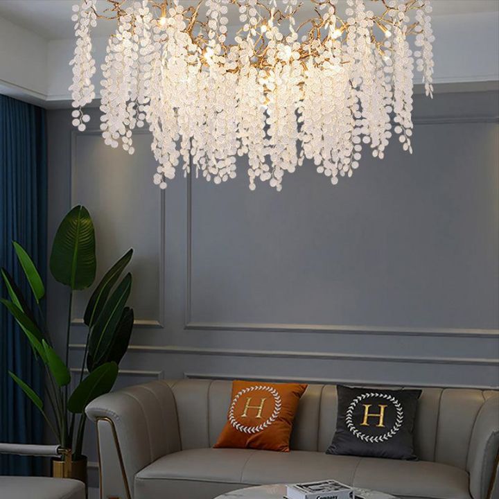 Modern Linear Branch Chandelier - Elegant Lighting Fixture for Dining Room, Living Room & Bedroom | Dimmable LED Lights for Home Decor & Interior Design