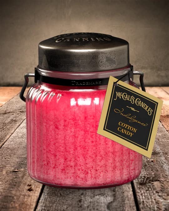 McCall's Cotton Candy Scented Candle - 18 oz Large Jar Candle for Home, Relaxation & Romantic Ambiance | Long-Lasting Fragrance for Bedroom, Bathroom & Living Spaces