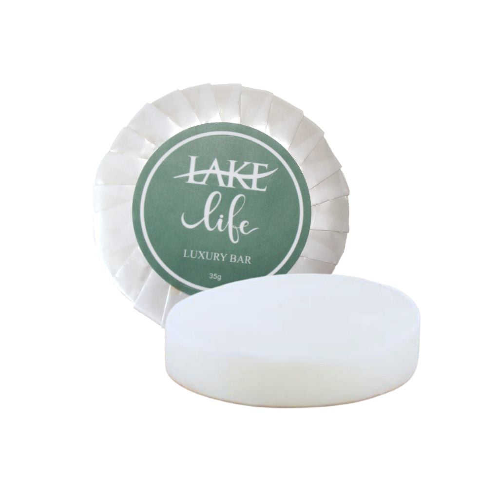 Lake Life Wrapped Hand & Facial Soap 1.2oz - Natural Skincare Bar for Sensitive Skin, Gentle Cleansing for Face & Body - Perfect for Travel, Camping & Daily Use