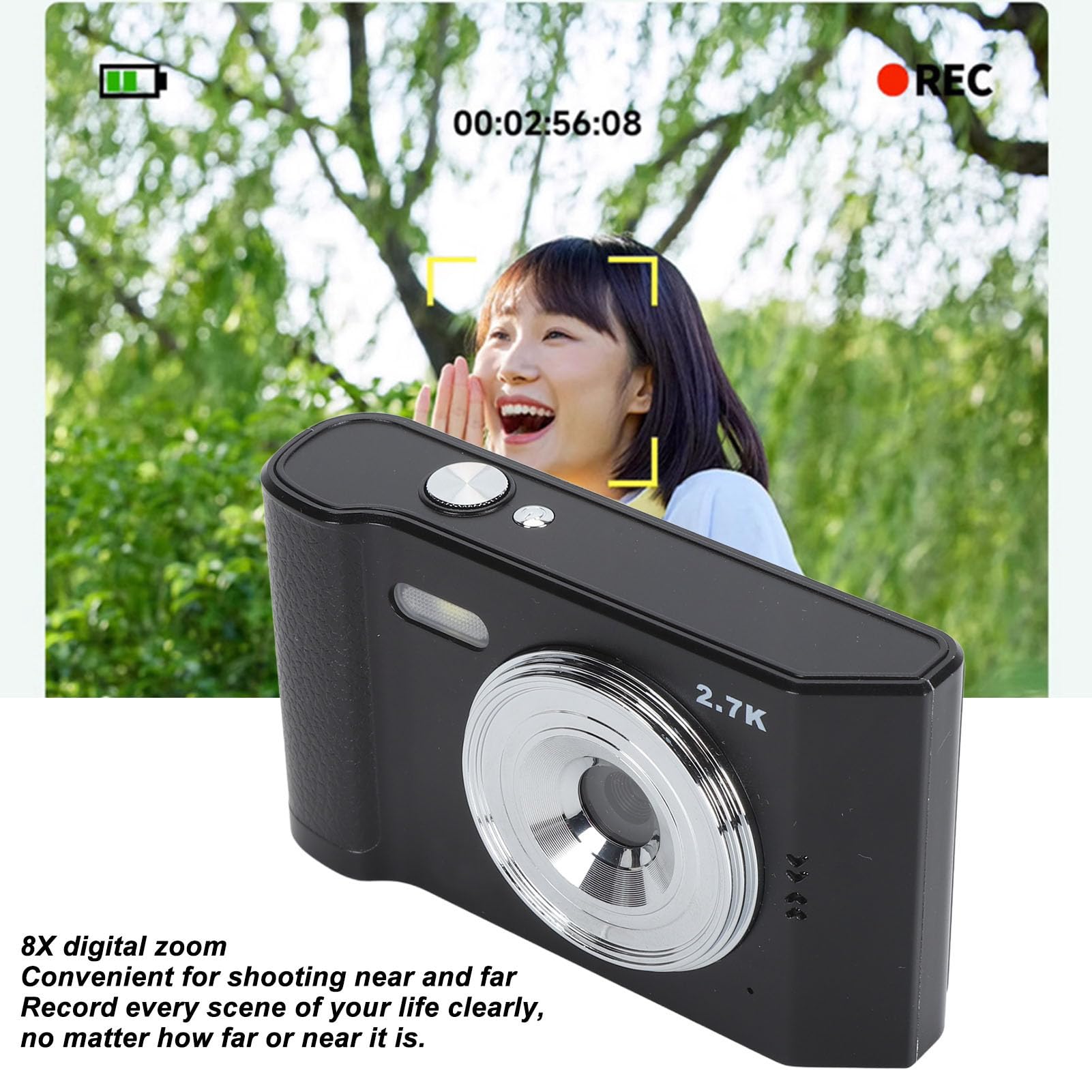 48MP 2.7K HD Digital Camera with 2.8