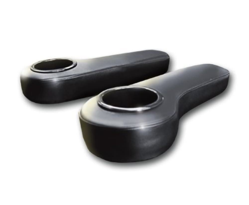 Revenge Golf Cart Rear Seat Kit - Black Arm Rest with Cup Holder for Outdoor Fun