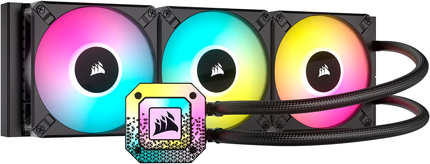 Corsair iCUE H150i Elite Capellix XT 360mm RGB Liquid CPU Cooler - Compatible with Intel & AMD Processors - High Performance Cooling for Gaming PCs & Workstations