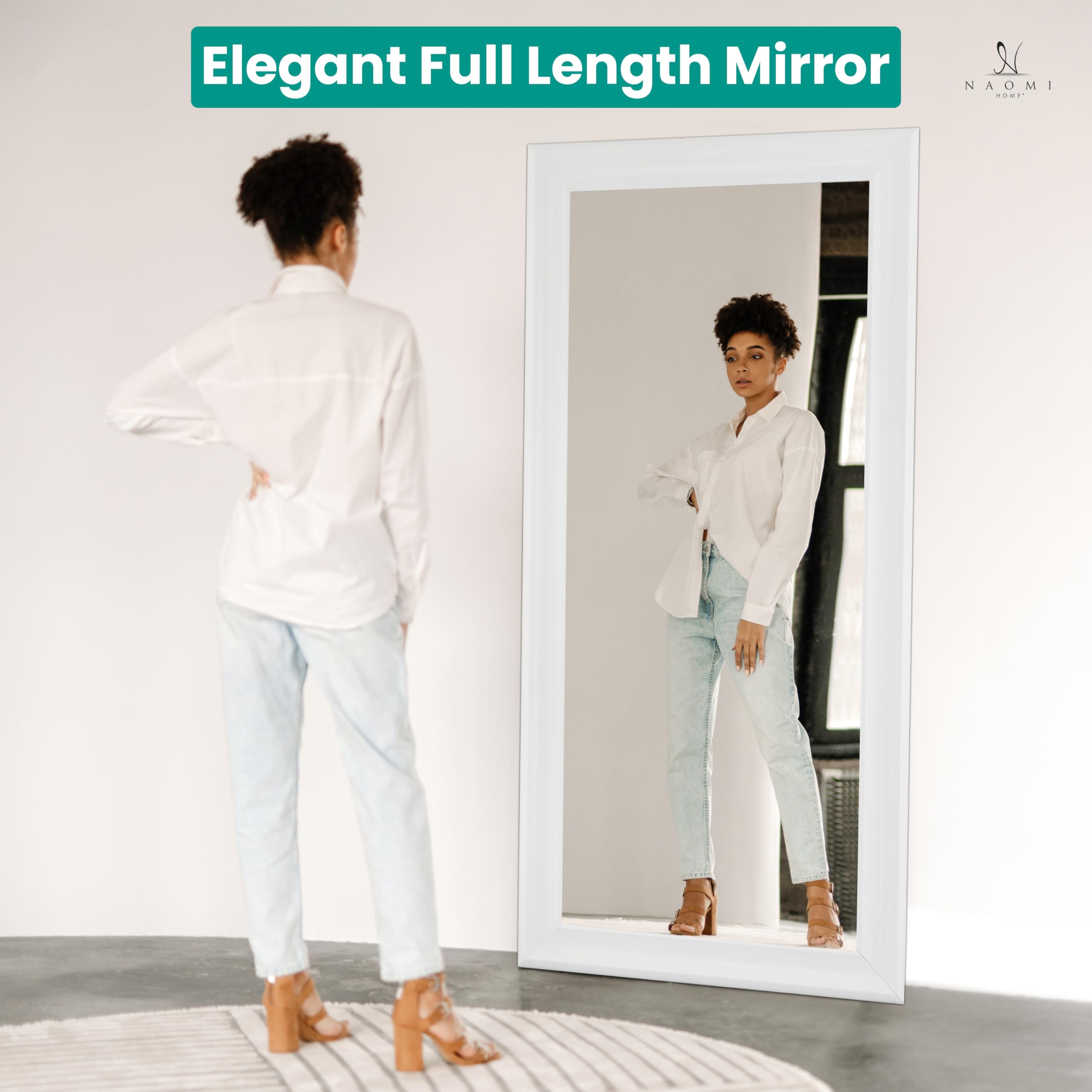 Naomi Home Framed Extra Large Floor Mirror - 65