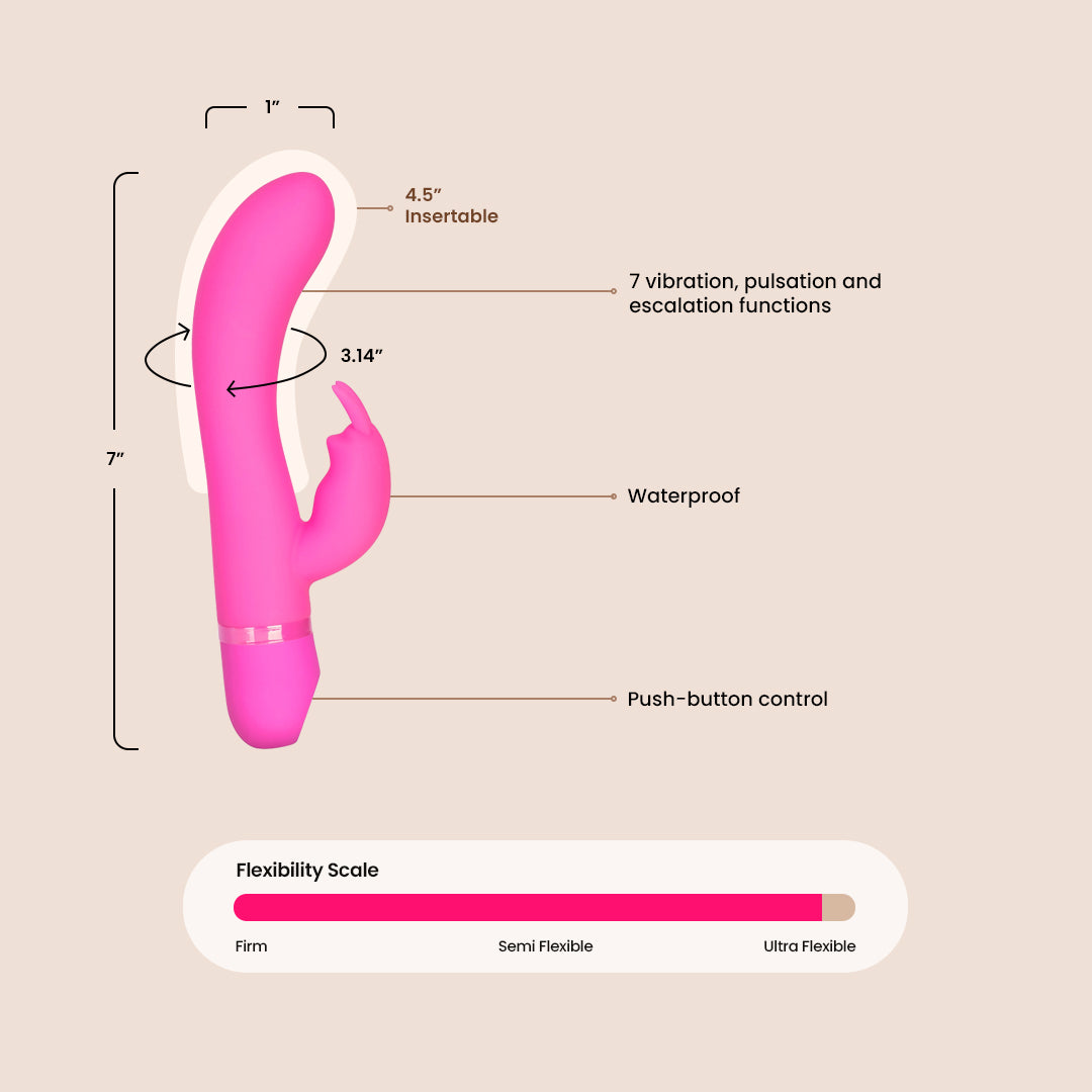 CalExotics Spellbound® Bunny - Premium Silicone Dual Motor Rabbit Vibrator for Women | Ultimate Pleasure & Relaxation | Perfect for Couples & Solo Play