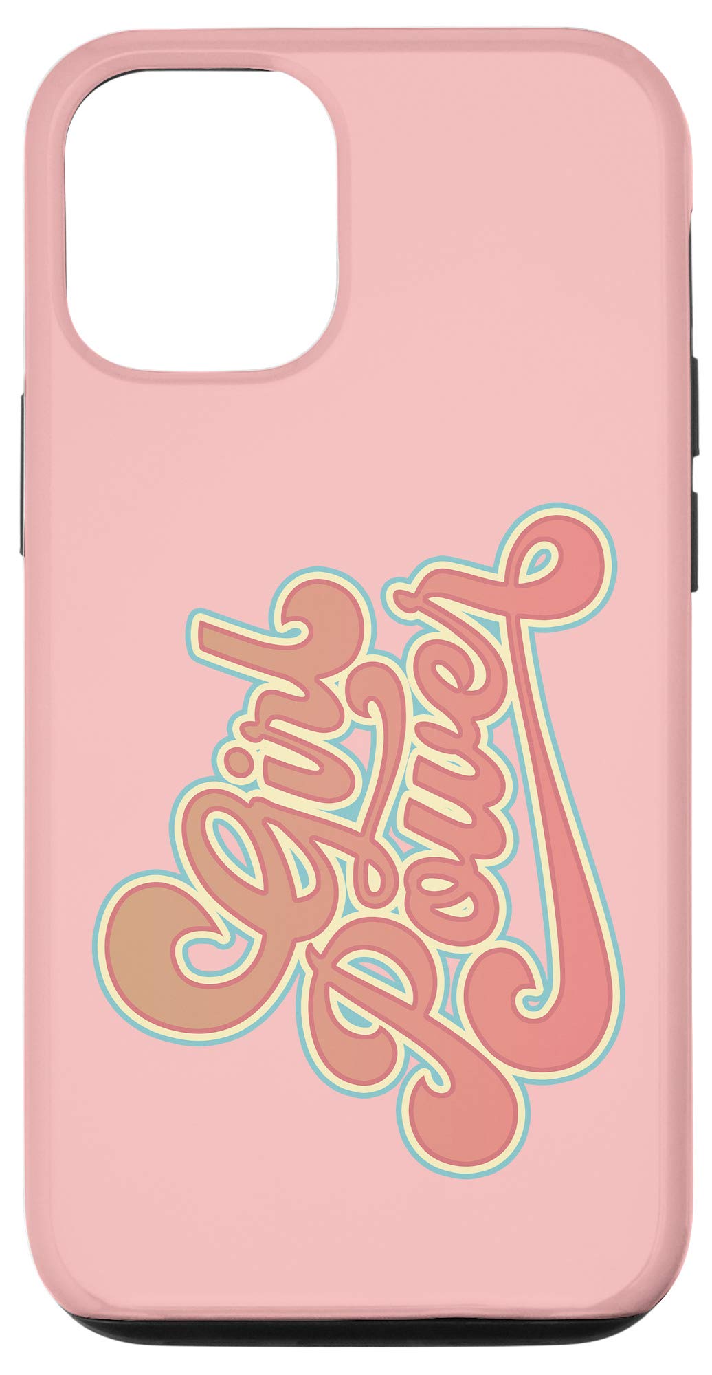 Retro Feminist 70s Style Vintage iPhone 12/12 Pro Case - Girl Power Gift for Women, Feminism Phone Cover - Perfect for Protests, Pride Events & Feminist Gift Giving