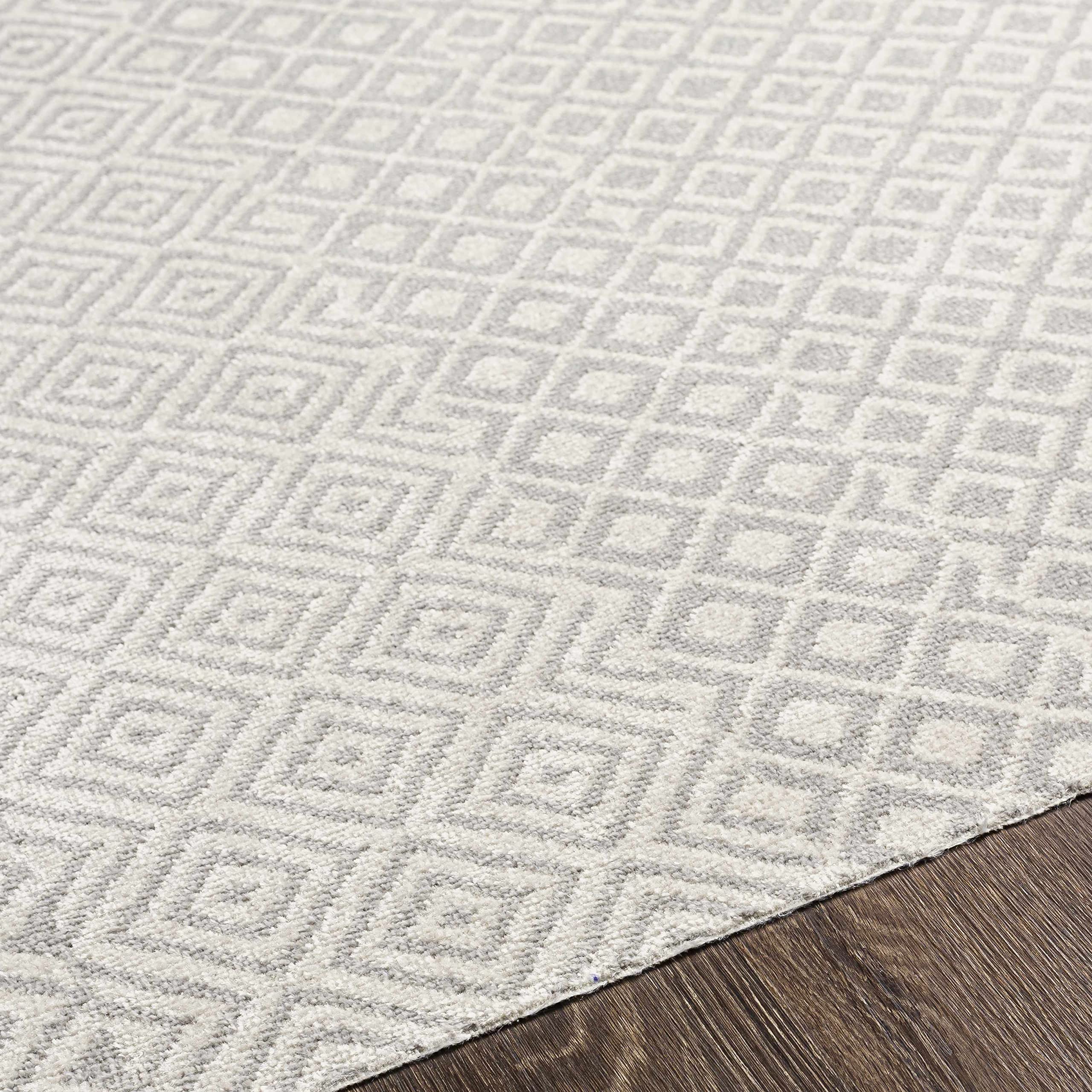 Hauteloom Maanas Washable Area Rug - Soft & Durable Gray Rug for Living Room, Bedroom - 9'3