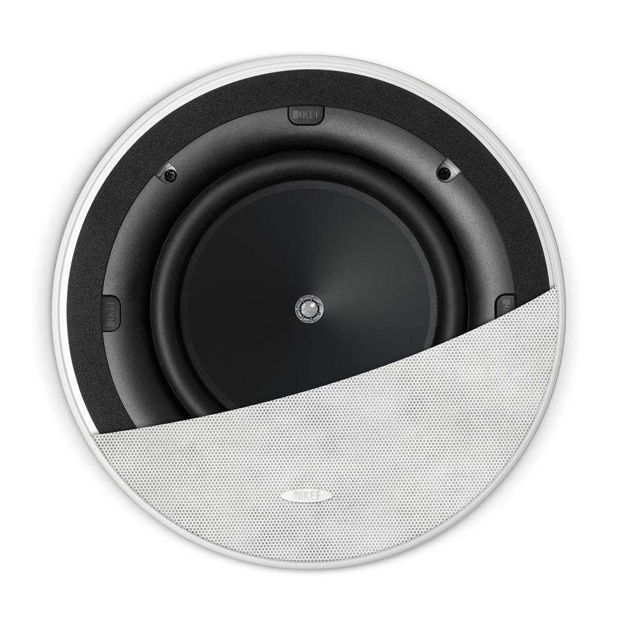 KEF Ci200.2CR 8-Inch In-Ceiling Speaker - Premium Home Audio System for Living Room, Bedroom & Home Theater Installation