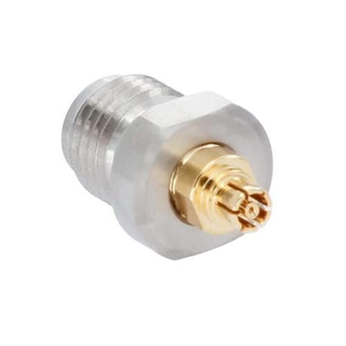 Precision 2.92mm Female to SMPM Female RF Microwave Adapter - DC to 40GHz, 50 Ohm, Stainless Steel - Perfect for Test Equipment & High-Frequency Applications