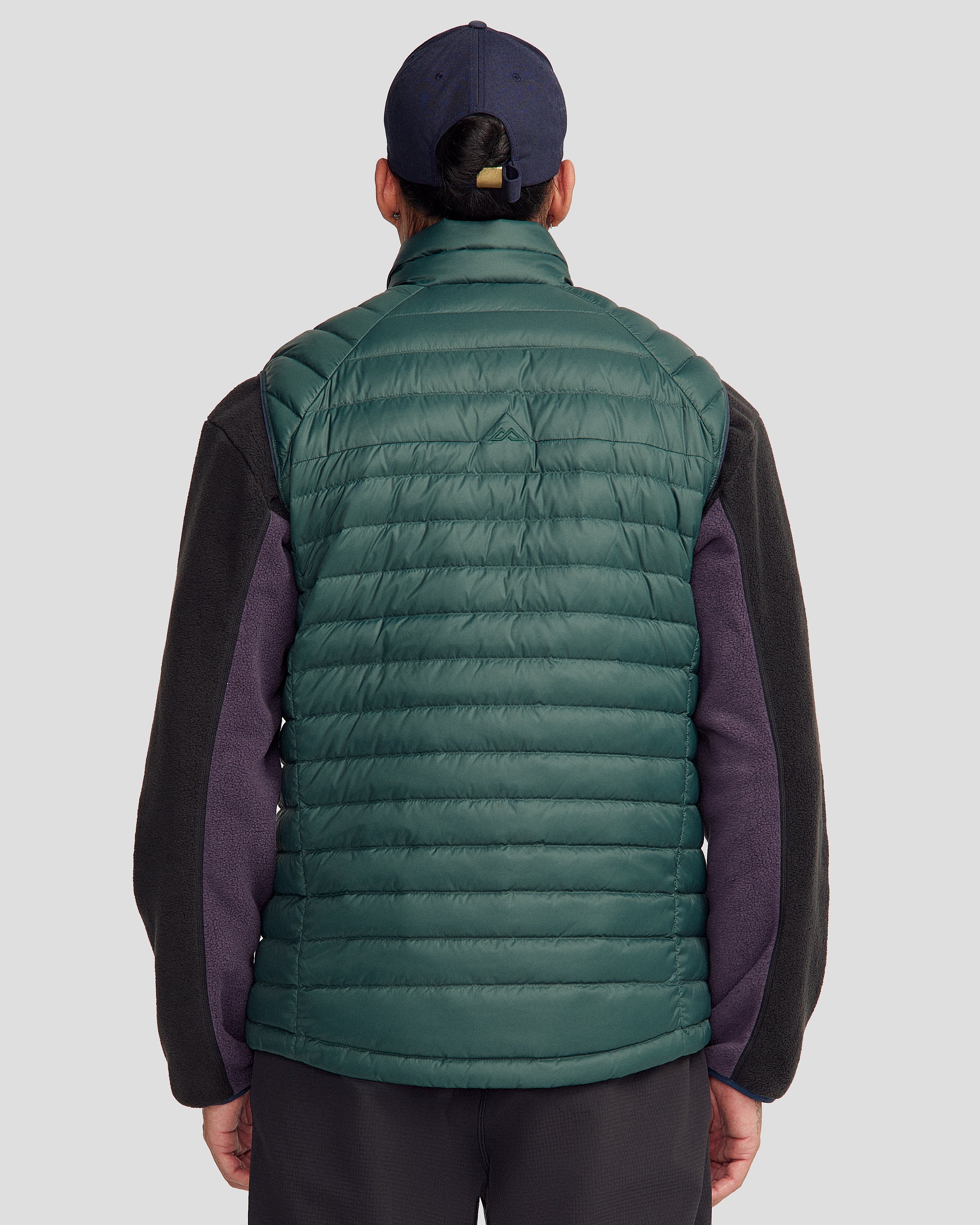 Men's Heli Down Vest v4 - Lightweight Warm Winter Jacket for Outdoor Activities - Deep Forest Green - Perfect for Hiking, Camping & Cold Weather Adventures