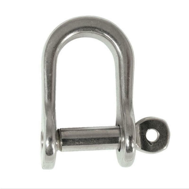 Premium Stainless Steel 'D' Shackles - Heavy Duty Pressed Design for Marine, Rigging & Towing Applications