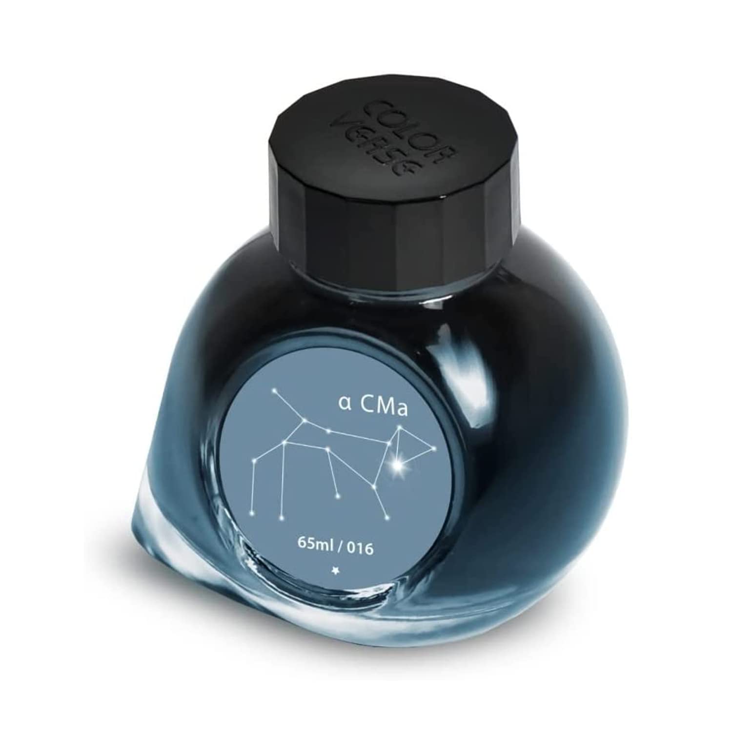 Colorverse Project Ink Vol. 2 - Constellation Series No.016 α CMa (65ml) Fountain Pen Ink - Premium Blue-Black Writing Fluid for Calligraphy, Journaling & Artistic Use