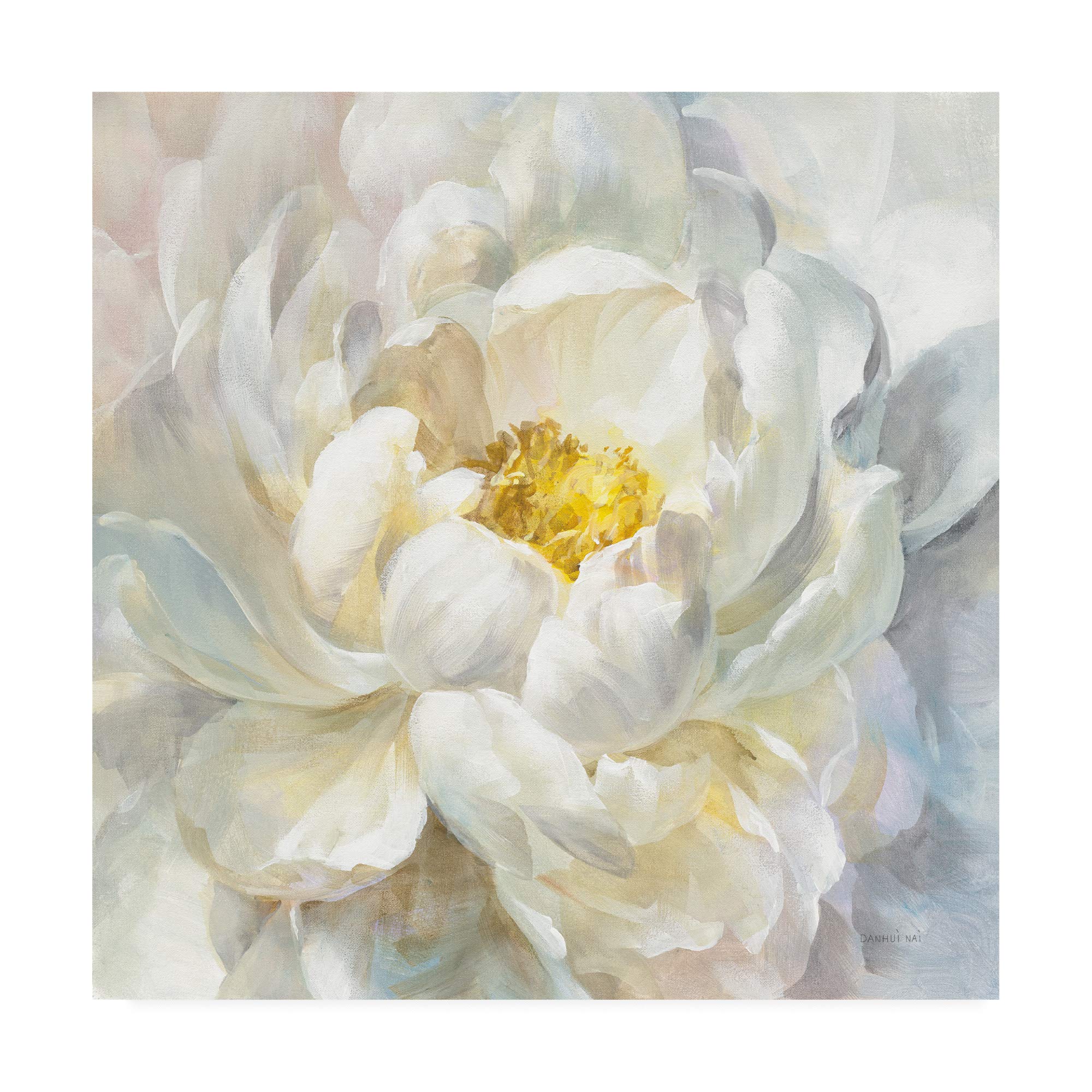 Danhui Nai Summer Joy I 18x18 Fine Art Canvas Print - Vibrant Floral Wall Decor for Living Room, Bedroom & Office