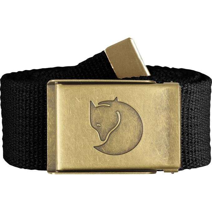Fjallraven Canvas Brass Belt 4cm - Durable Unisex Waist Belt for Outdoor Adventures & Casual Wear | Hiking, Travel & Everyday Use