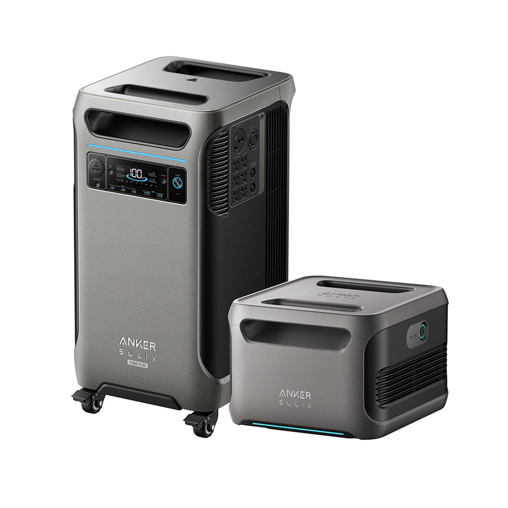 Anker SOLIX F3800 Plus Portable Power Station with Expansion Battery - Perfect for Camping, RV Trips, and Home Backup Power
