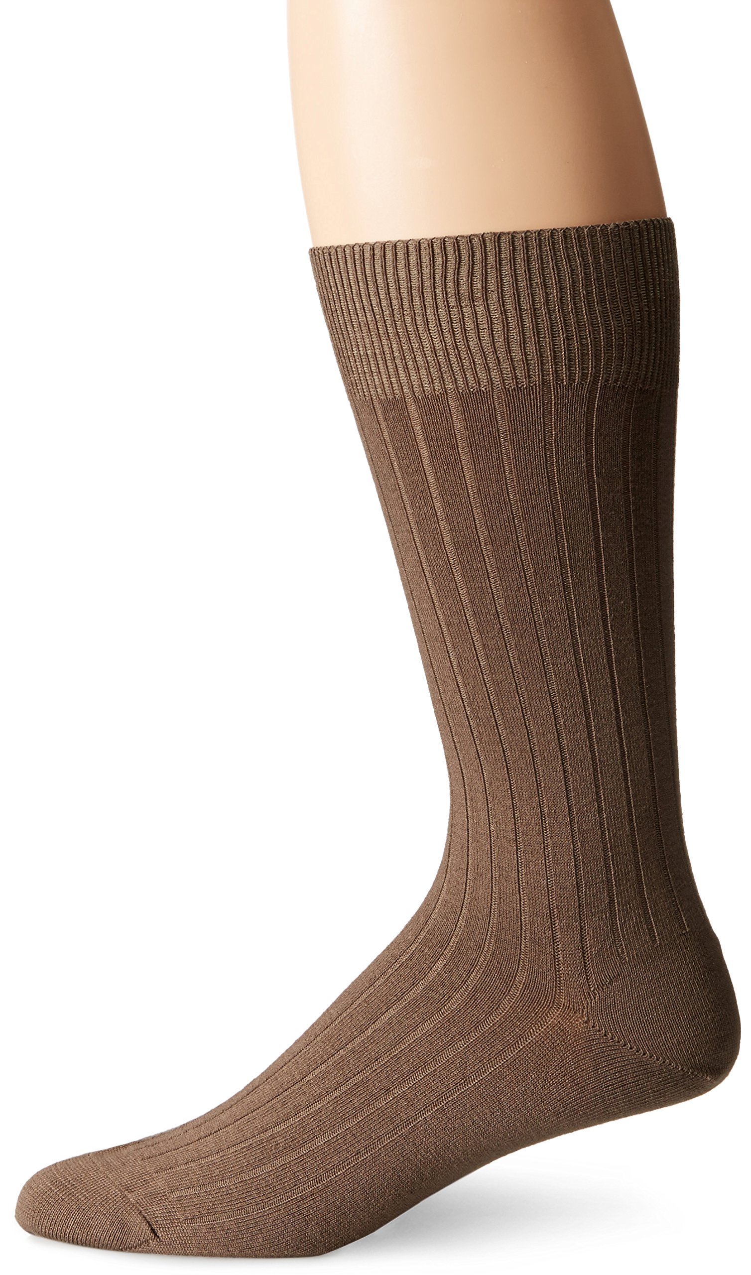 Calvin Klein Men's Pure Cotton Rib Socks - 6 Pack Comfortable Athletic Crew Socks for Running, Gym & Everyday Wear