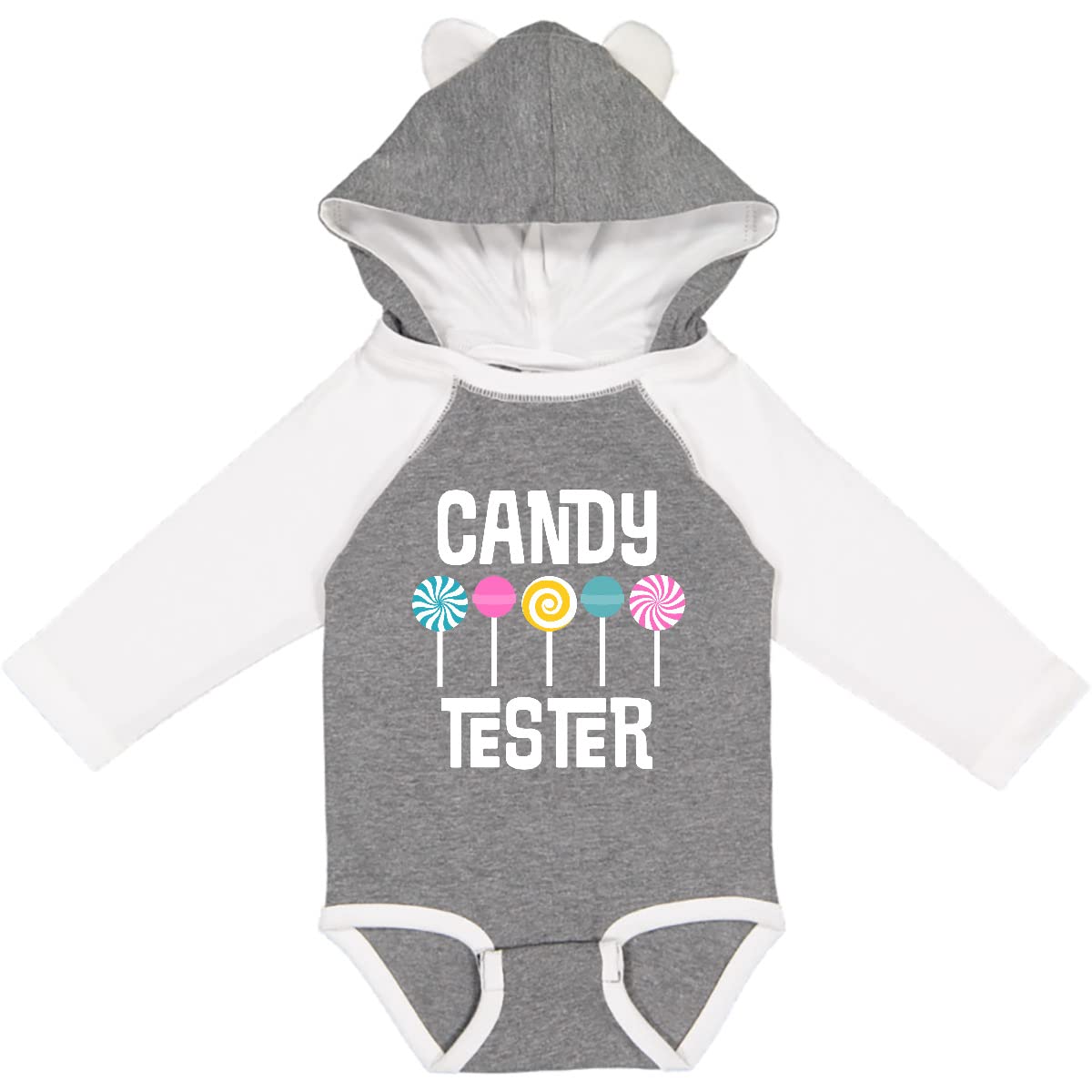 Inktastic Candy Tester Cute Sweets Long Sleeve Baby Bodysuit - Adorable Infant Outfit for Holidays, Photoshoots & Special Occasions