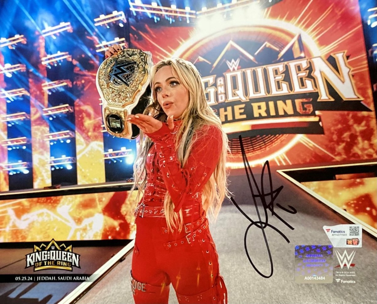 Liv Morgan Autographed 8x10 WWE Queen of the Ring Photo - Limited Edition Collectible for Wrestling Fans, Home Decor & Sports Memorabilia Display
