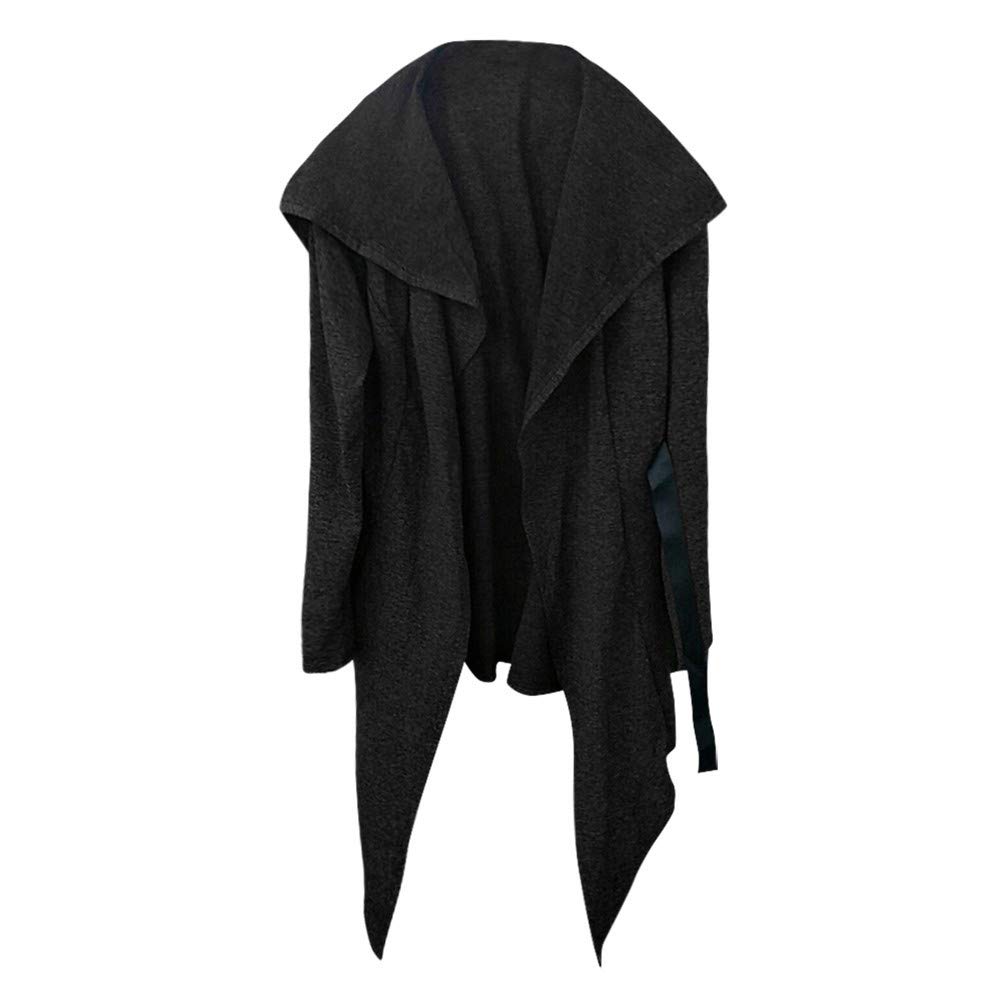 Men's Casual Fleece Jacket with Full Zip, Long Sleeves & Pockets - Autumn Winter Trench Coat for Outdoor Activities & Daily Wear