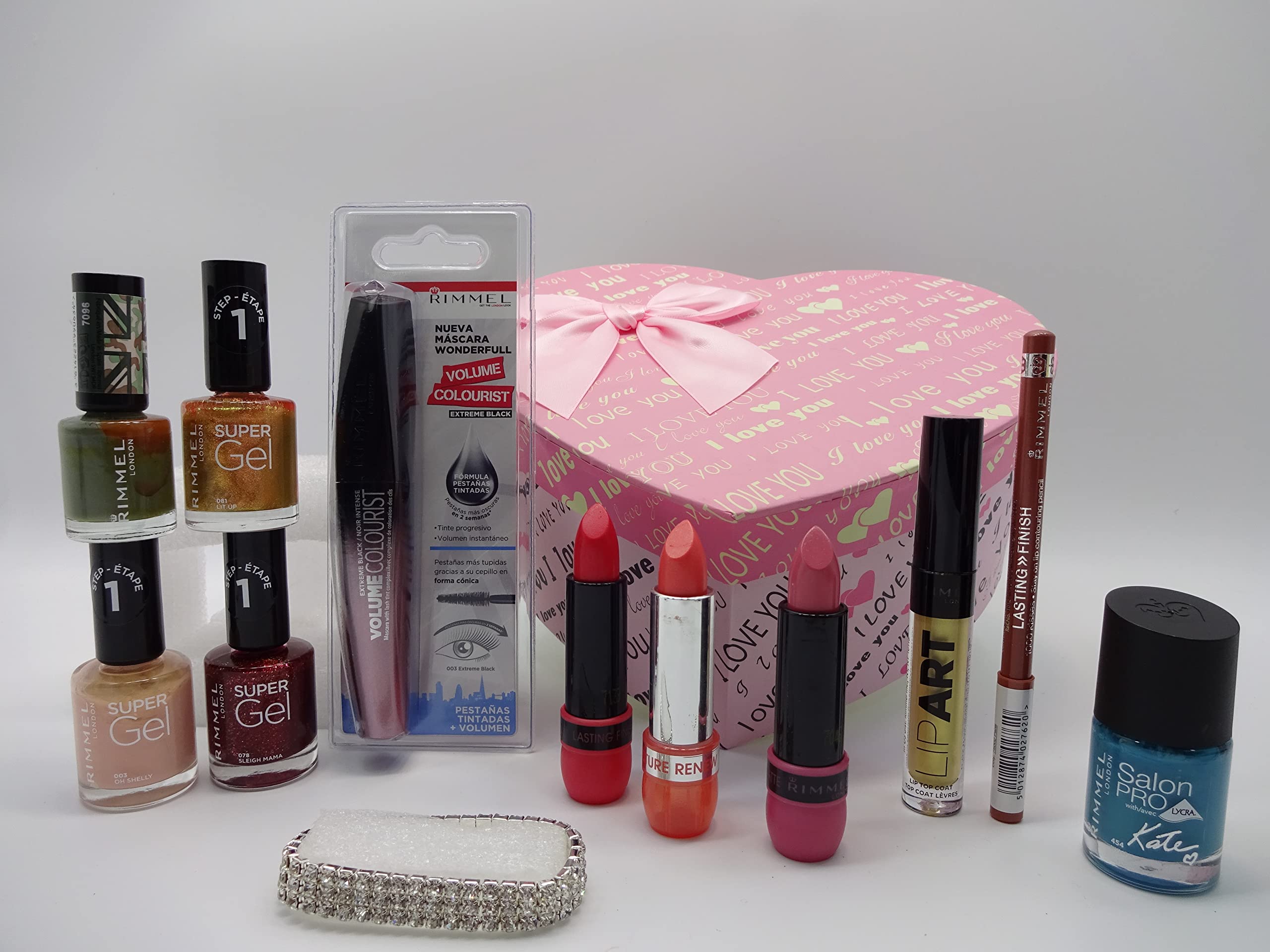 Glory Cosmetics Makeup Gift Set - Rimmel London Beauty Bundle with Foundation, Mascara & Lipstick | Perfect for Birthday Gifts, Bridal Makeup & Party Essentials