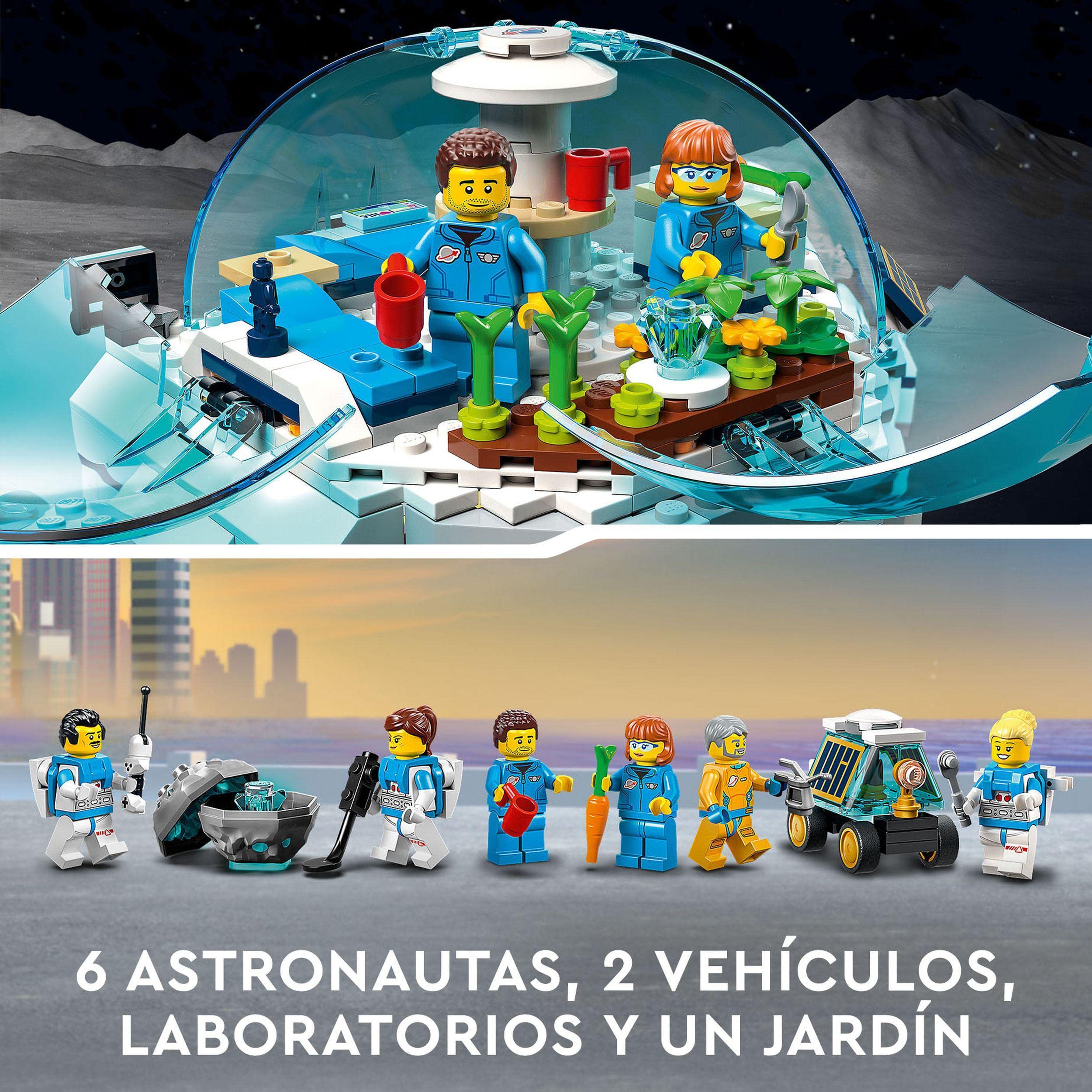 LEGO 60350 City Lunar Research Base, NASA Space Toys with Buggy Vehicle, Building Set for Kids Ages 7+ - Perfect for Space Exploration Play & STEM Learning