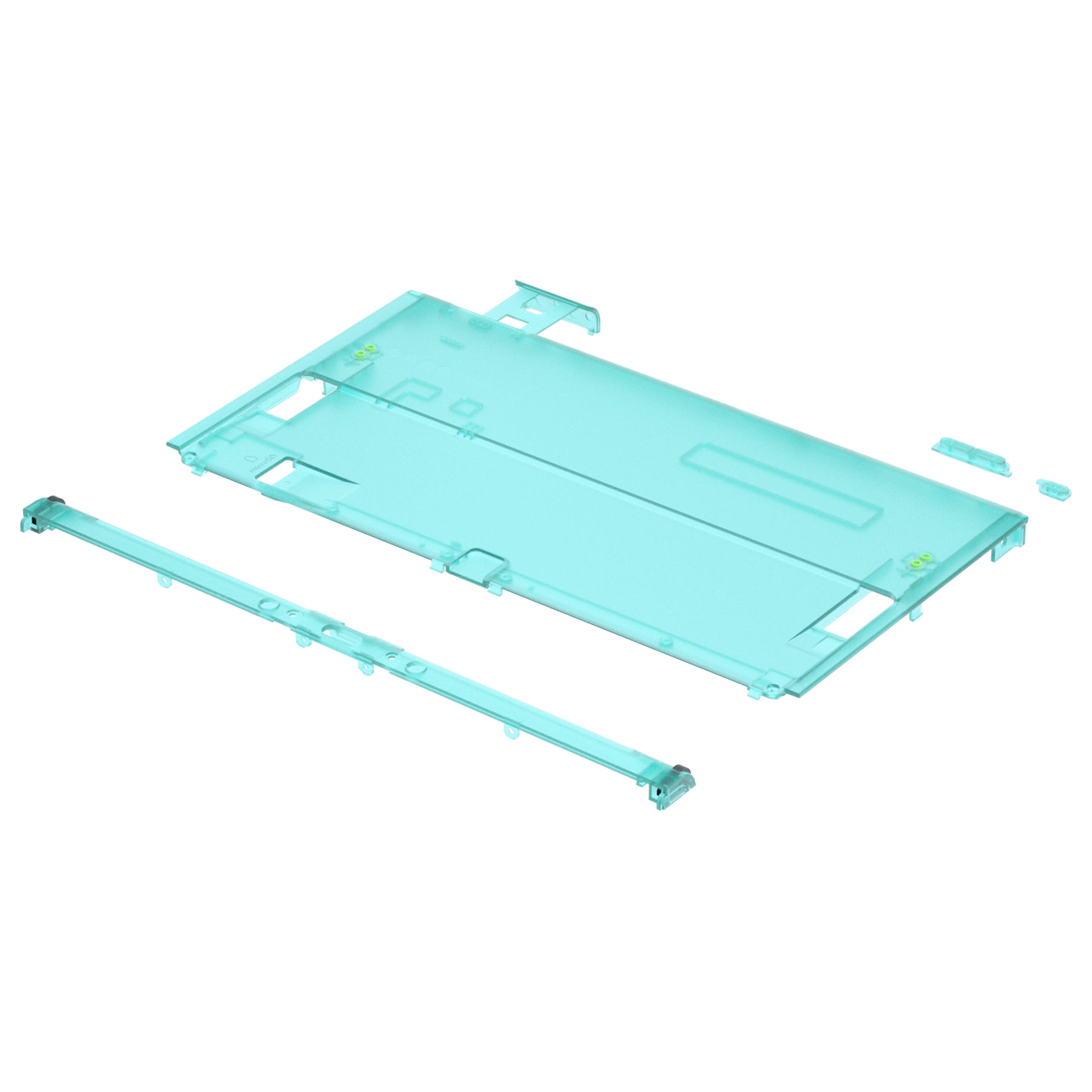 eXtremeRate Emerald Green Replacement Back Plate Shell for Nintendo Switch OLED Console - DIY Housing Case (JoyCon & Kickstand Not Included) | Custom Gaming Accessory for Enhanced Console Protection and Style