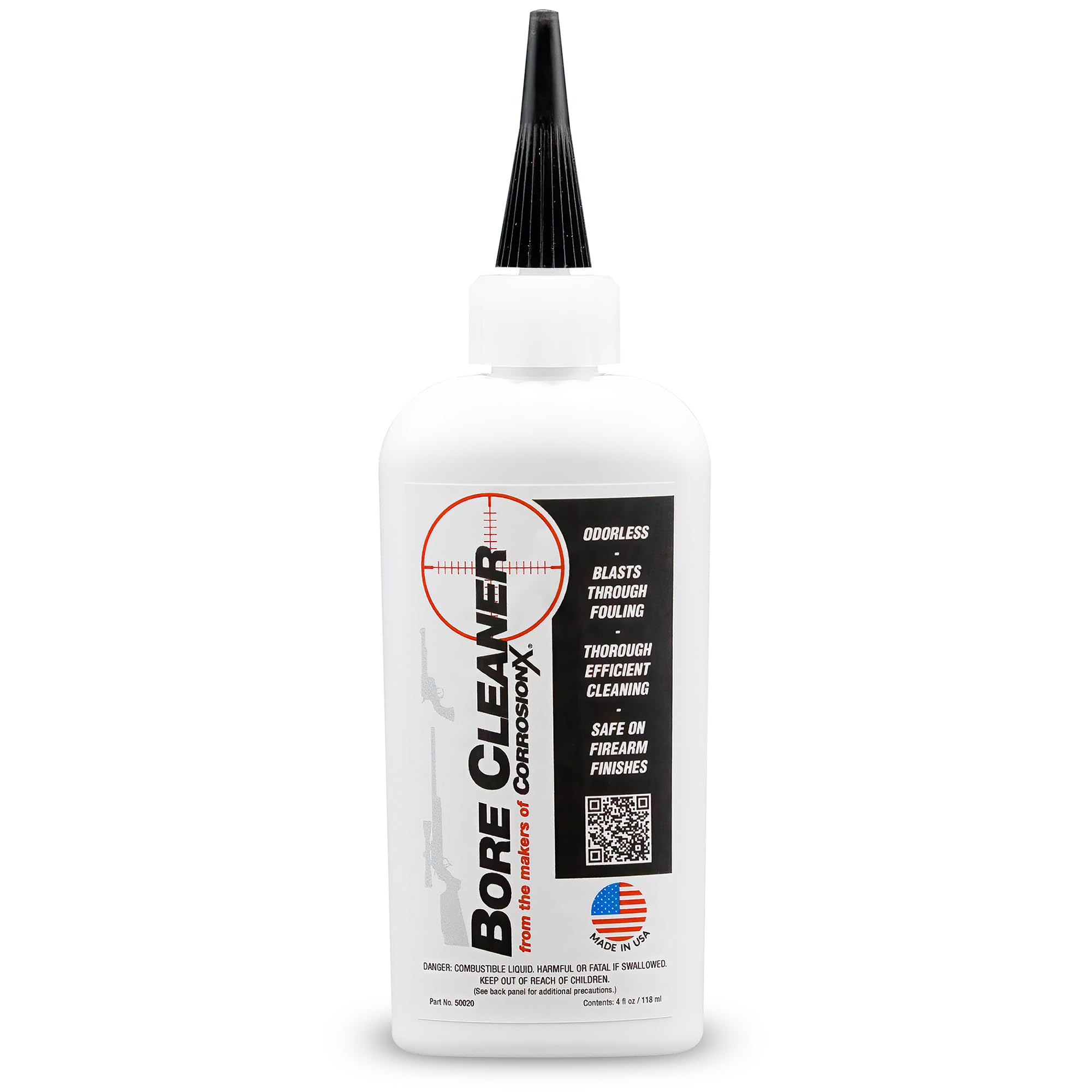 CorrosionX Bore Cleaner 50020 - Premium Gun Barrel Cleaner & Lubricant for Firearms, Rifles, and Shotguns - Ideal for Hunting, Shooting Range, and Gun Maintenance