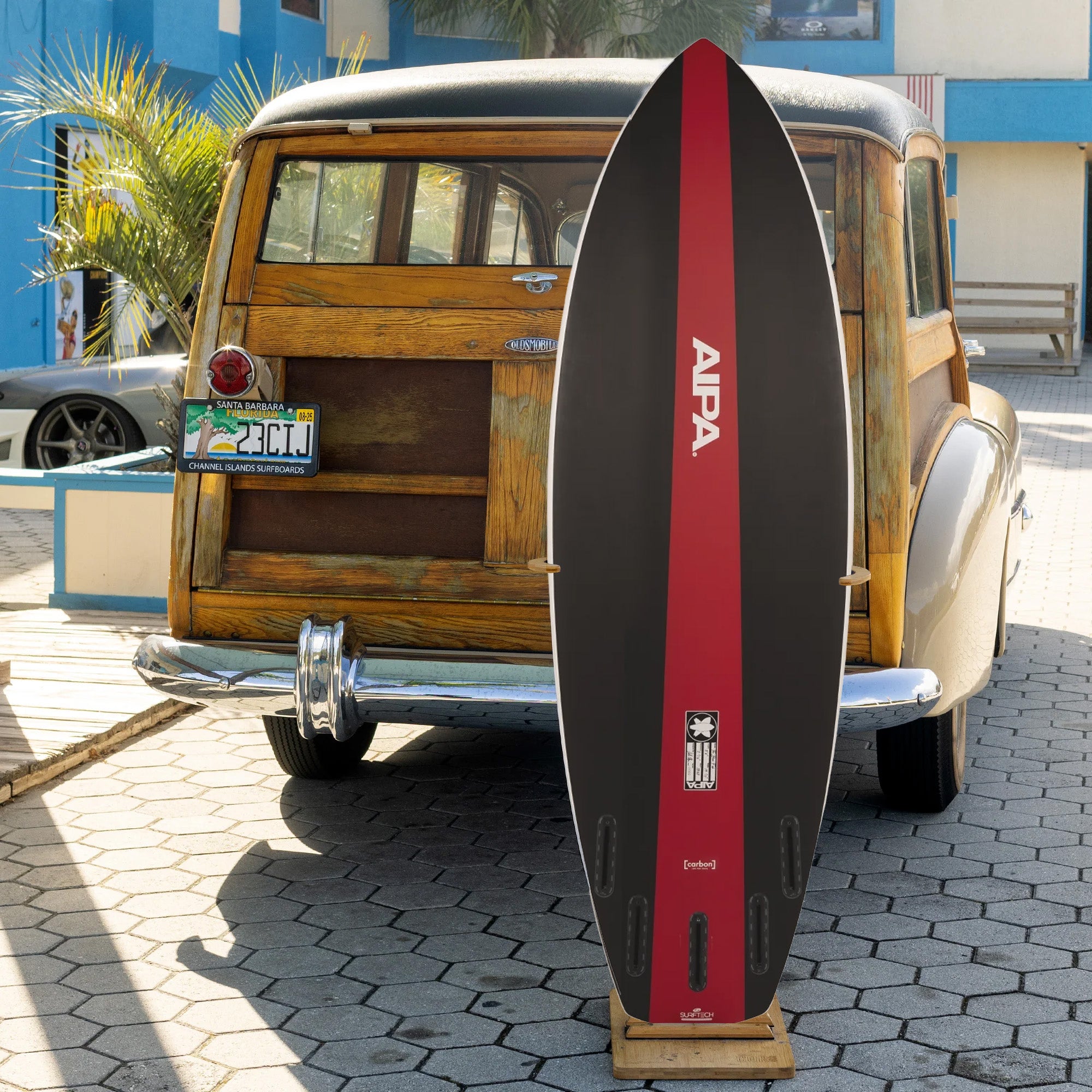 Aipa The Bone Fish Carbon 5'4 Surfboard with Futures Fins - High Performance Shortboard for Waves & Beach Surfing