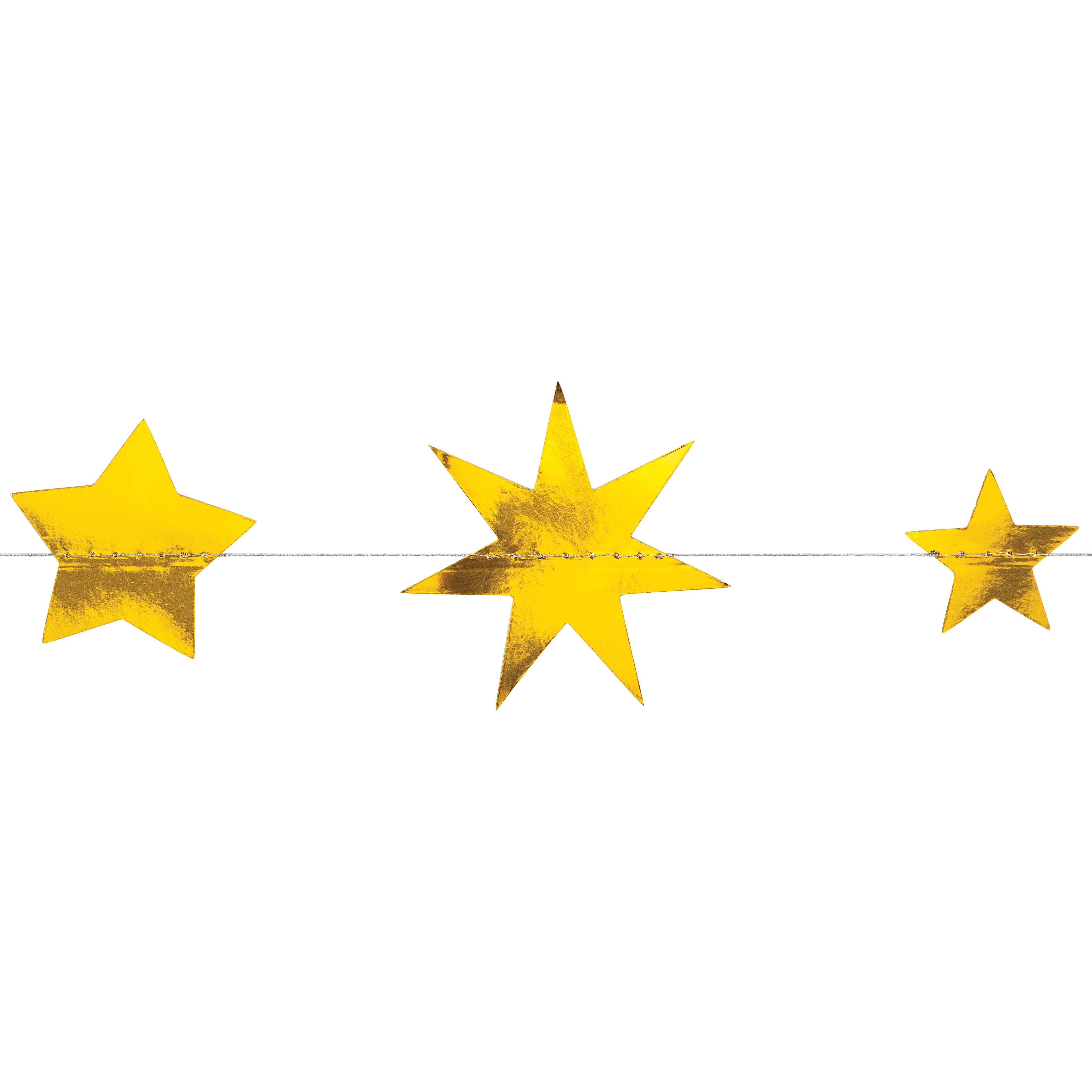 12-Piece Bulk Starry Night Star Garland Decorations - Perfect for Christmas, Bedroom, Party, and Wedding Decor