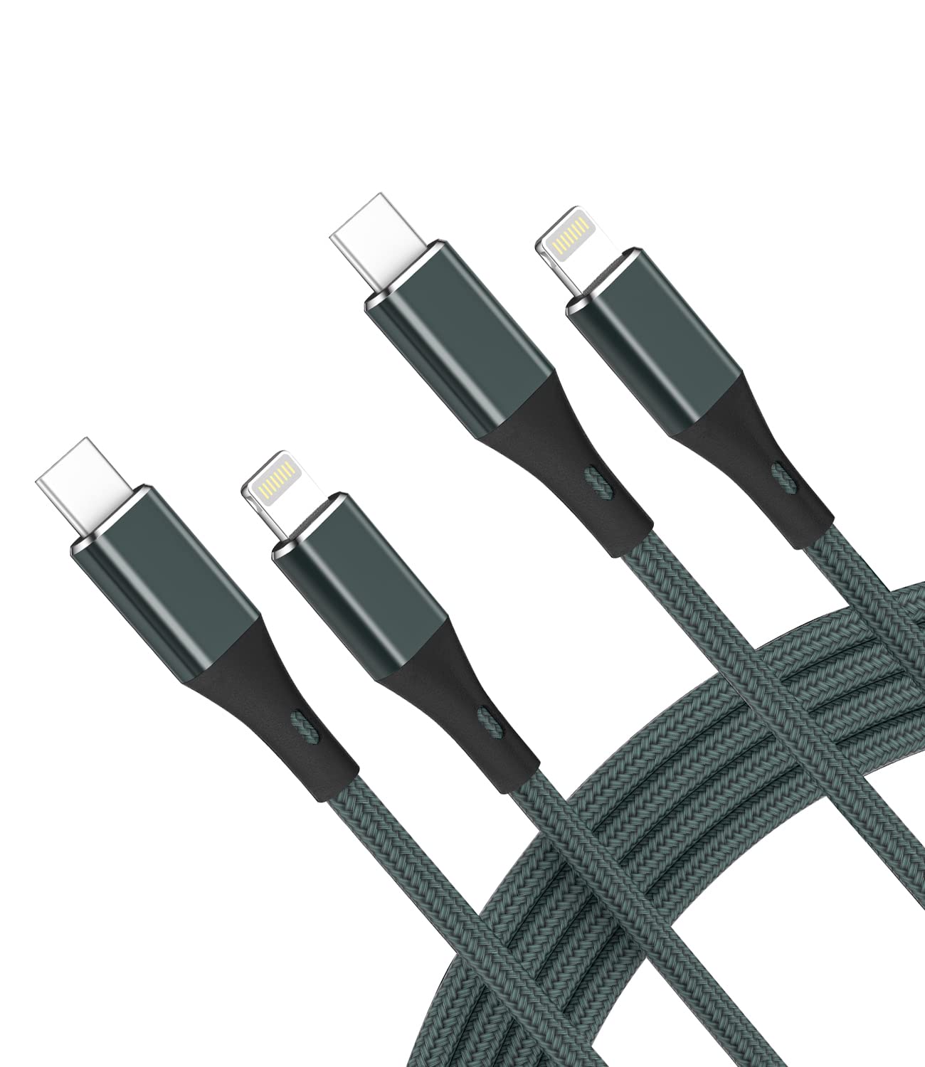 Apple MFi Certified USB C to Lightning Cable 2Pack 10FT - Fast Charging Cord Compatible with iPhone 13/12/11/XS/XR/X/8 & More | Durable PD Charger for Home, Office & Travel Use