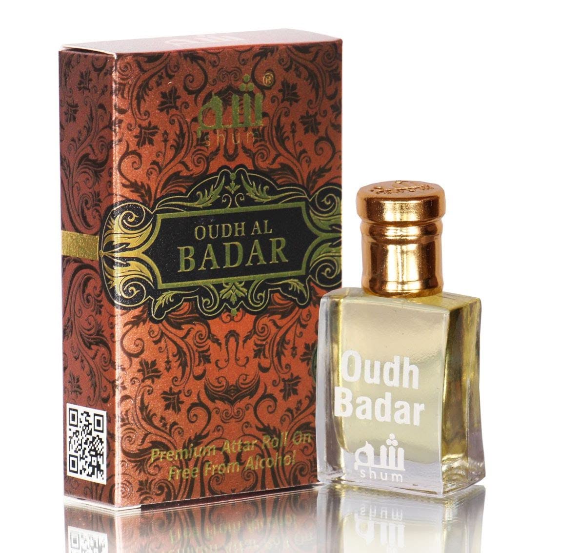 Premium Shum Oudh al Badar Concentrated Perfume Oil - Alcohol-Free Oriental Attar (10ml) for Special Occasions & Daily Luxury Fragrance