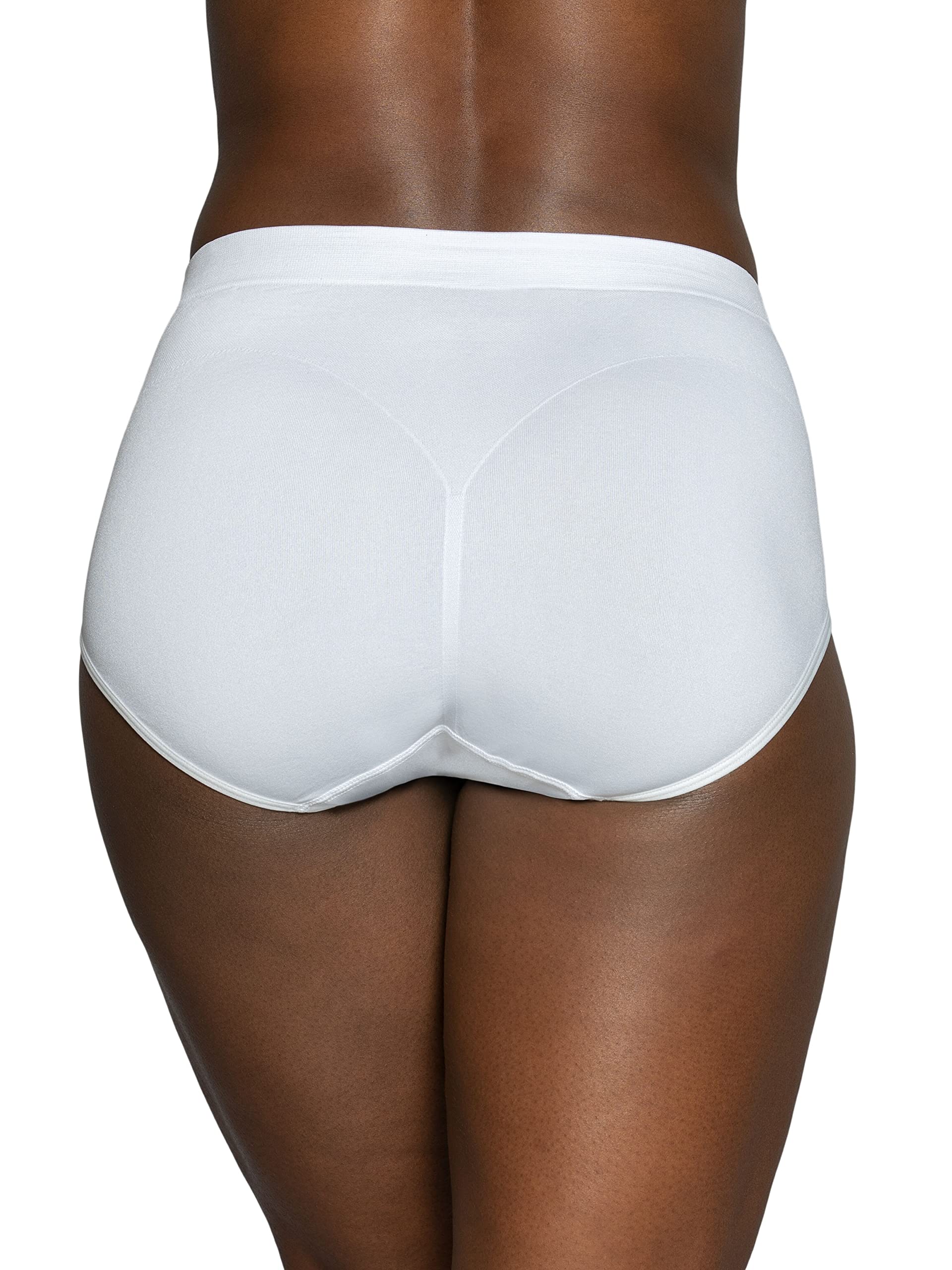 Vanity Fair Women's Comfortable Smoothing Brief Panties with Rear Lift - Seamless Underwear for Everyday Wear & Shapewear Support