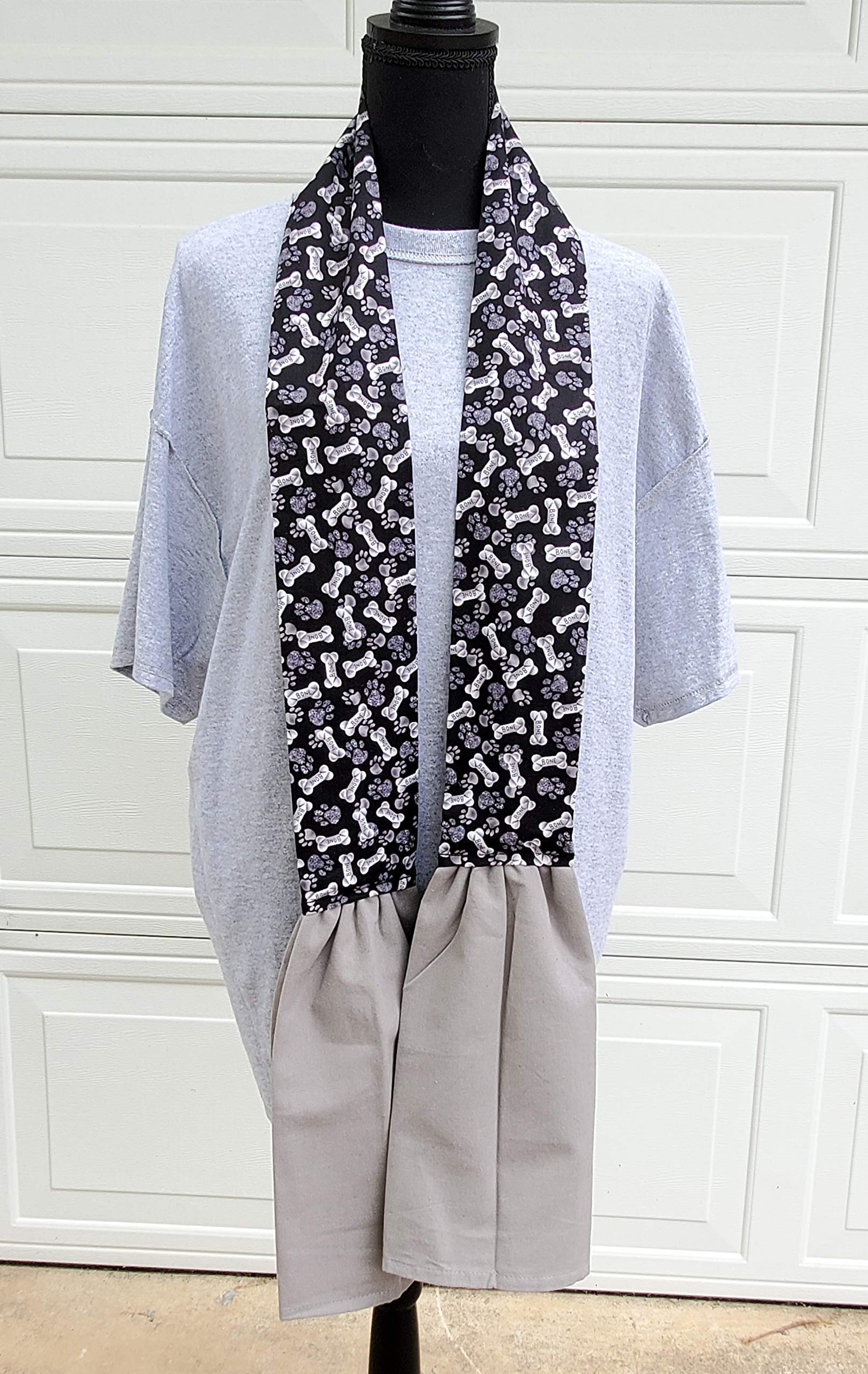 Black & White Dog Lover Kitchen Scarf - Cooking & Baking Essential