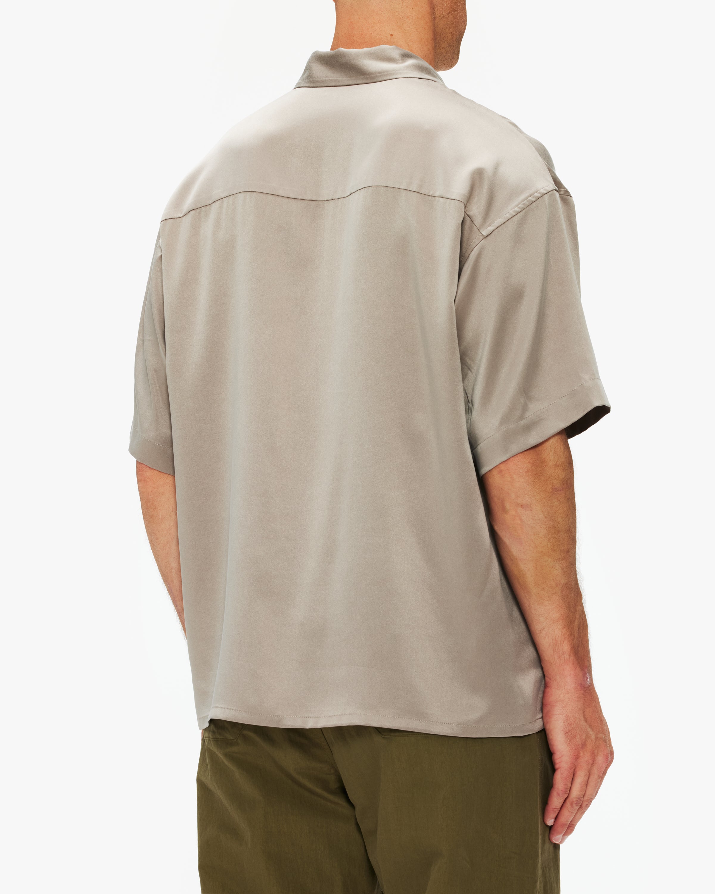 John Elliott Brushed Silk Button Up Shirt for Men - Luxury Casual & Business Wear - Perfect for Office, Date Night & Special Occasions