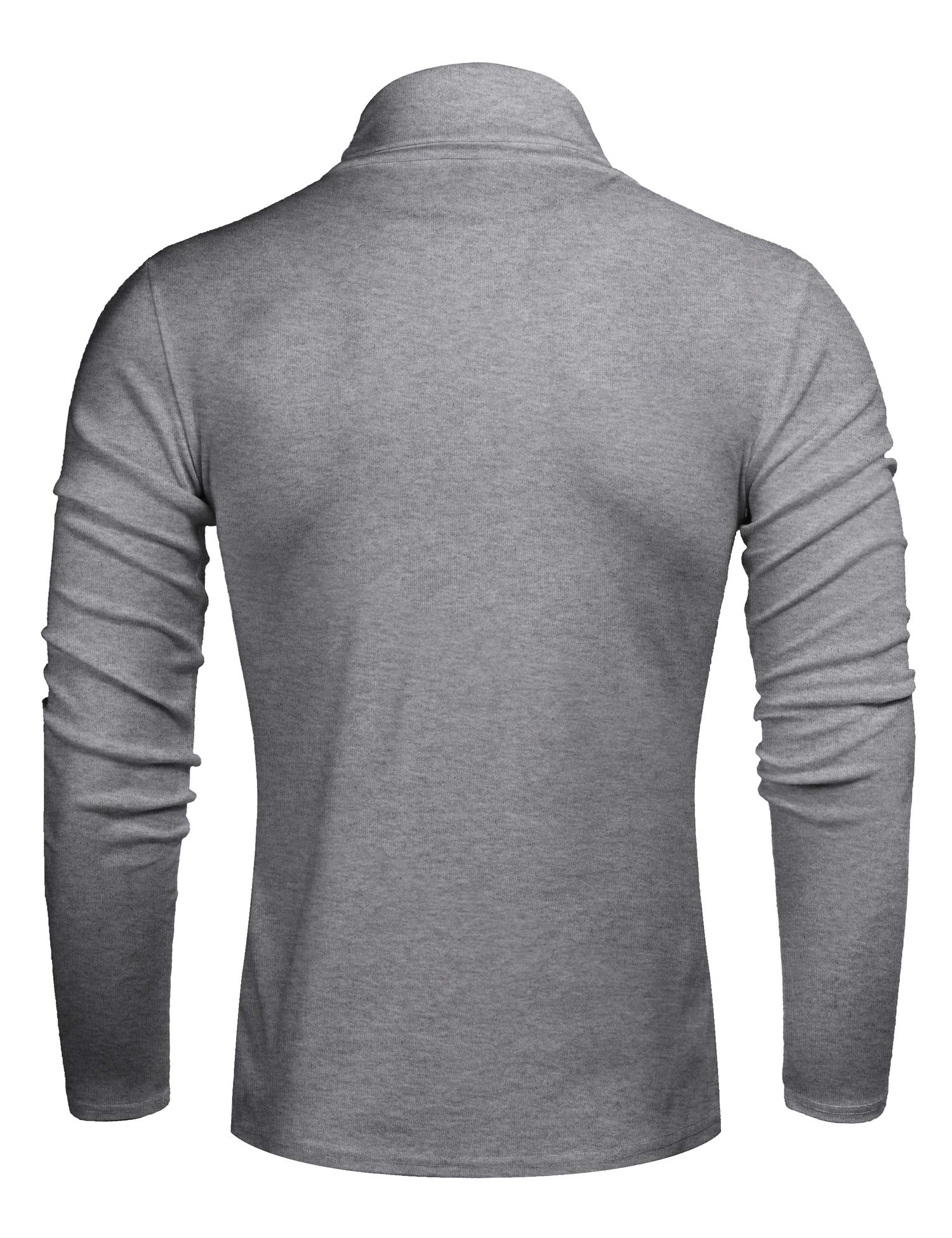 iWoo Men's Slim Fit Turtleneck Pullover Sweater - Long Sleeve Casual Knit Top for Winter Warmth | Office Wear, Date Night & Holiday Outfits